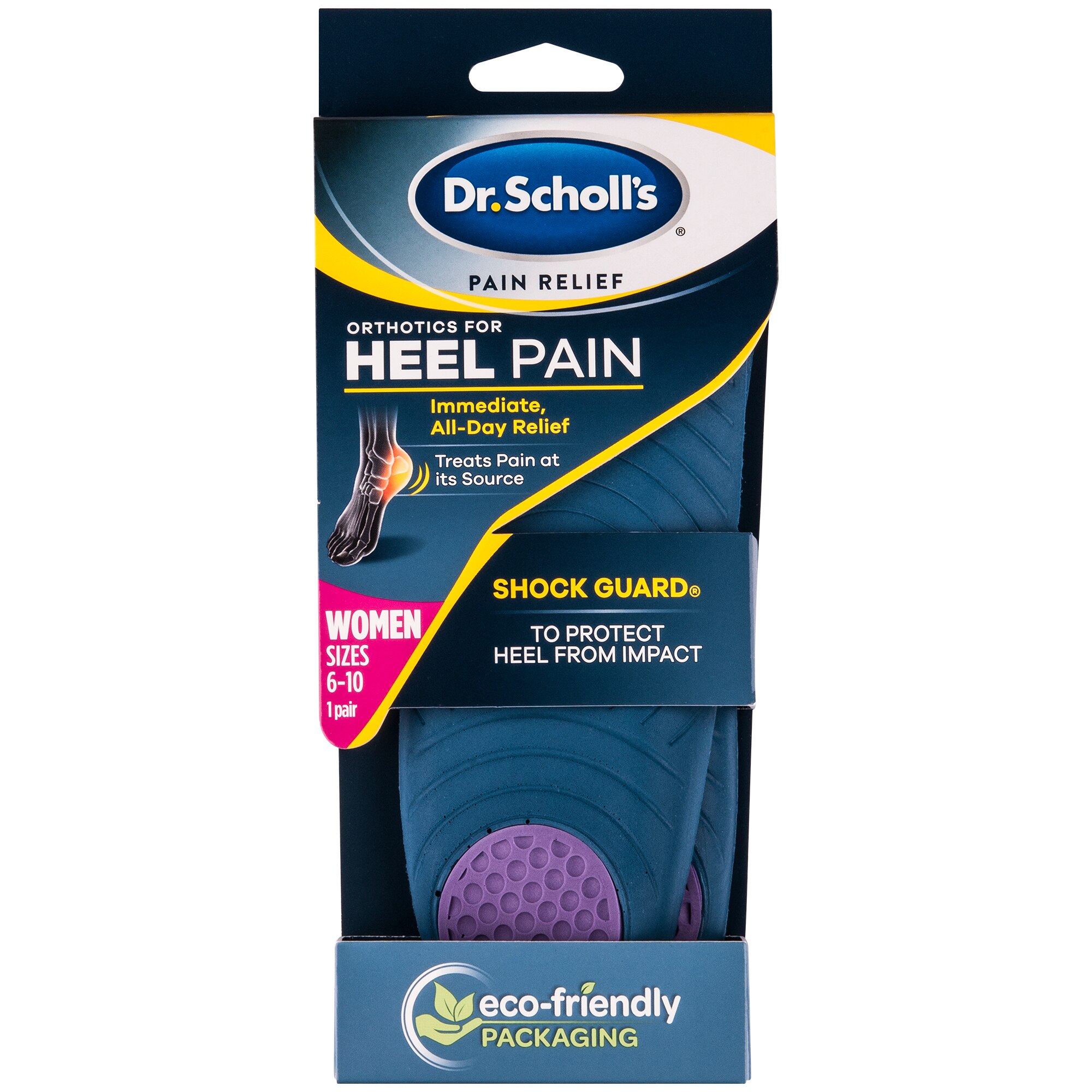 Dr. Scholl's Women's Heel Pain Relief Orthotics, Size 5-12