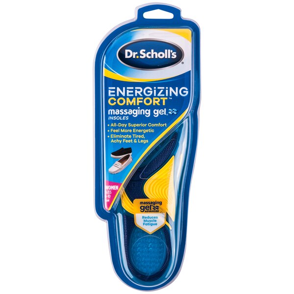 Dr. Scholl's Women's Comfort and Energy Massaging Gel Insoles, Size 6-10, 1 pair