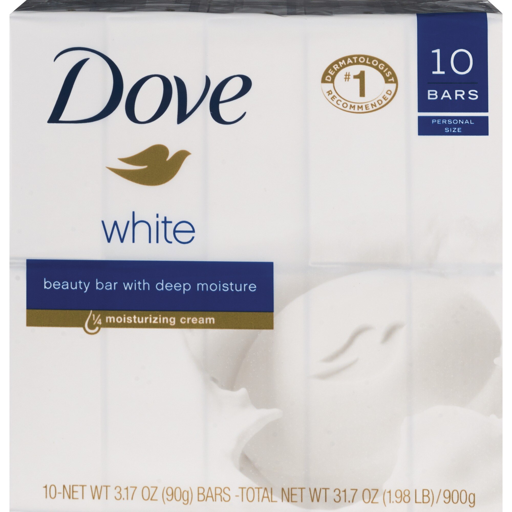 Dove White Beauty Bar, 2.6 OZ