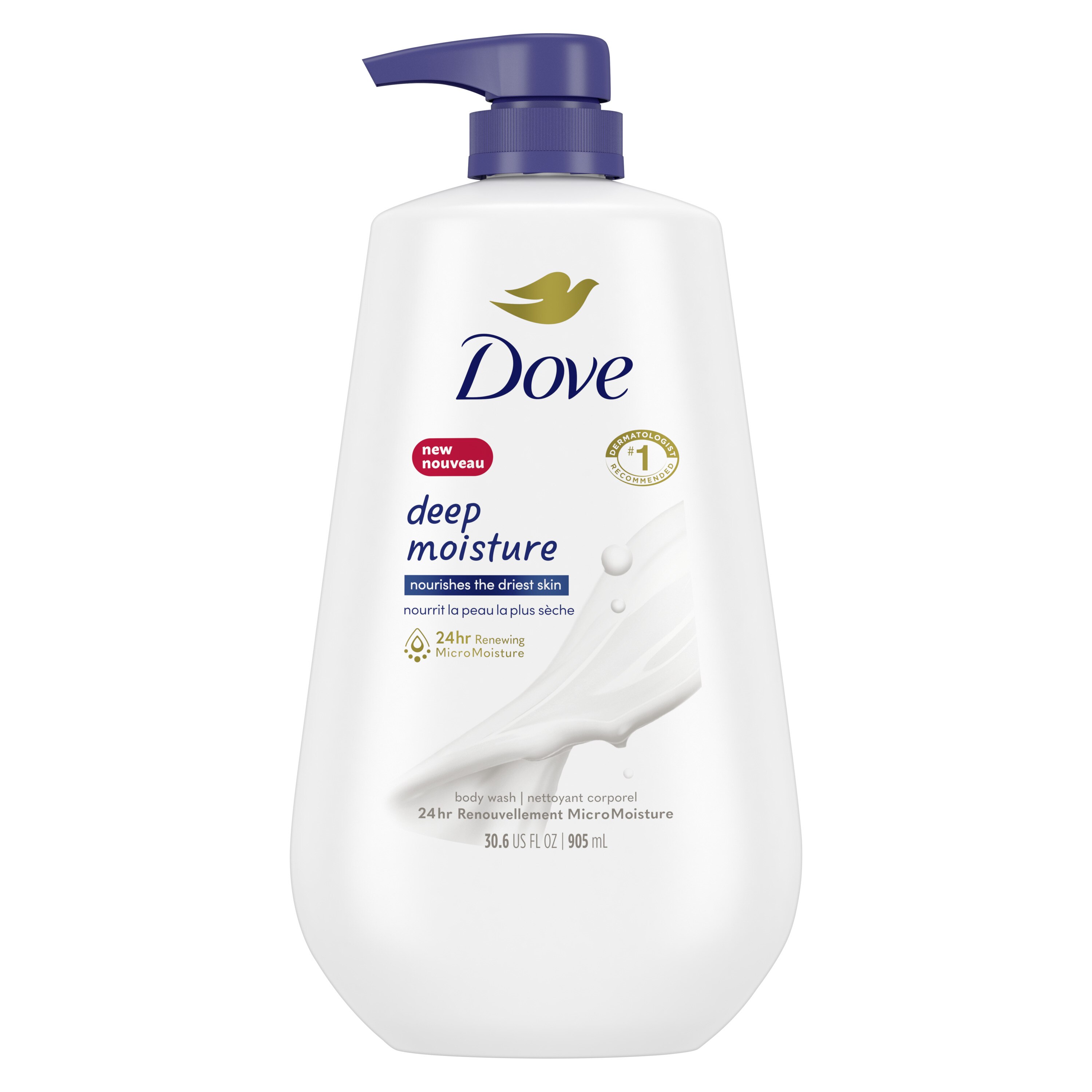 Dove Deep Moisture Body Wash, 30.6 OZ