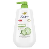 Dove Refreshing Cucumber and Green Tea Body Wash Pump, 30.6 OZ, thumbnail image 1 of 8