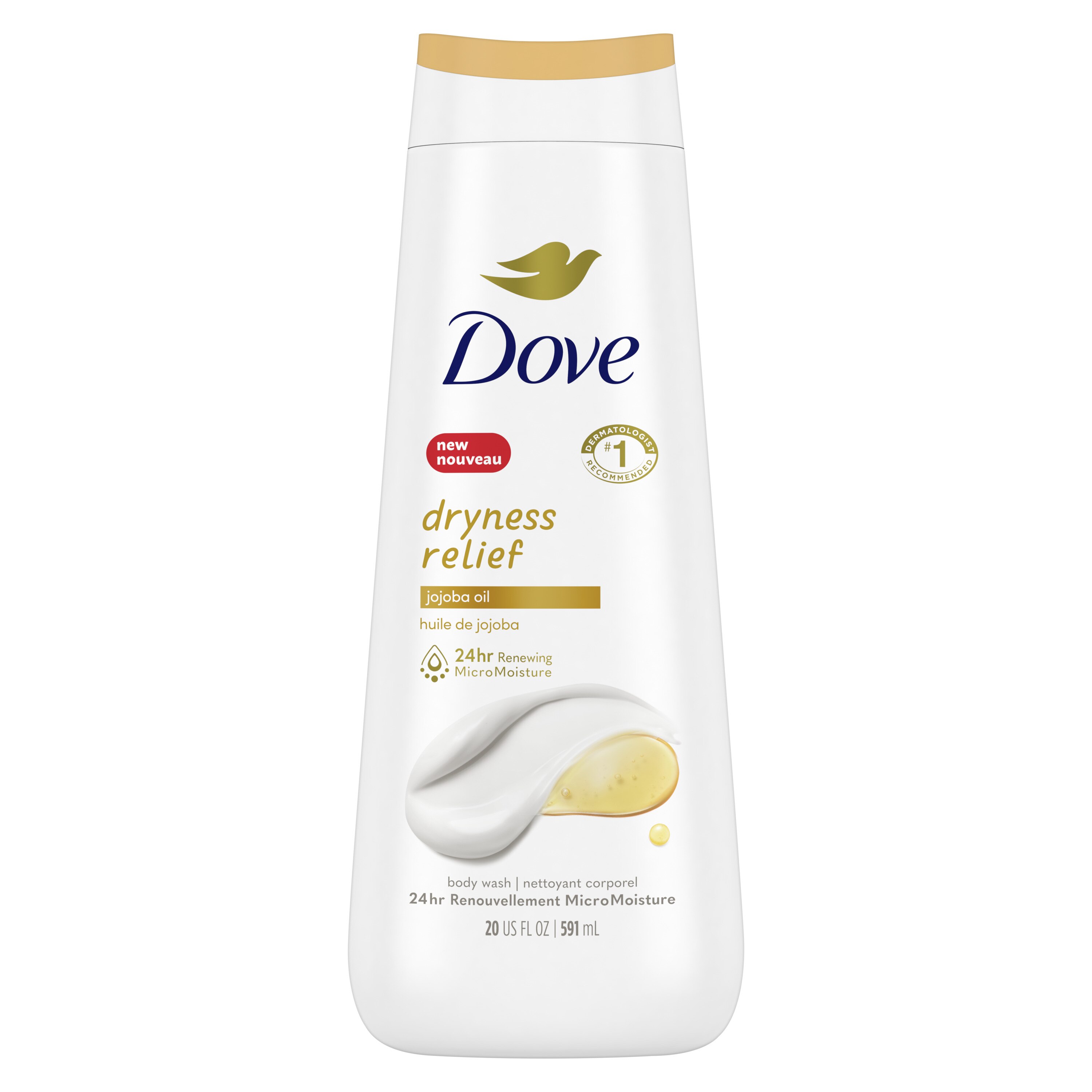 Dove Dry Oil Moisture Body Wash, 20 OZ