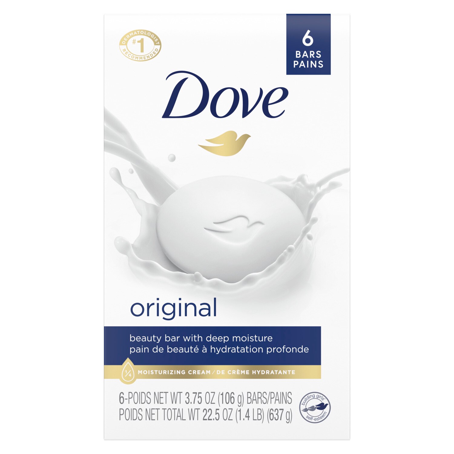 Dove White Beauty Bar, 2.6 OZ