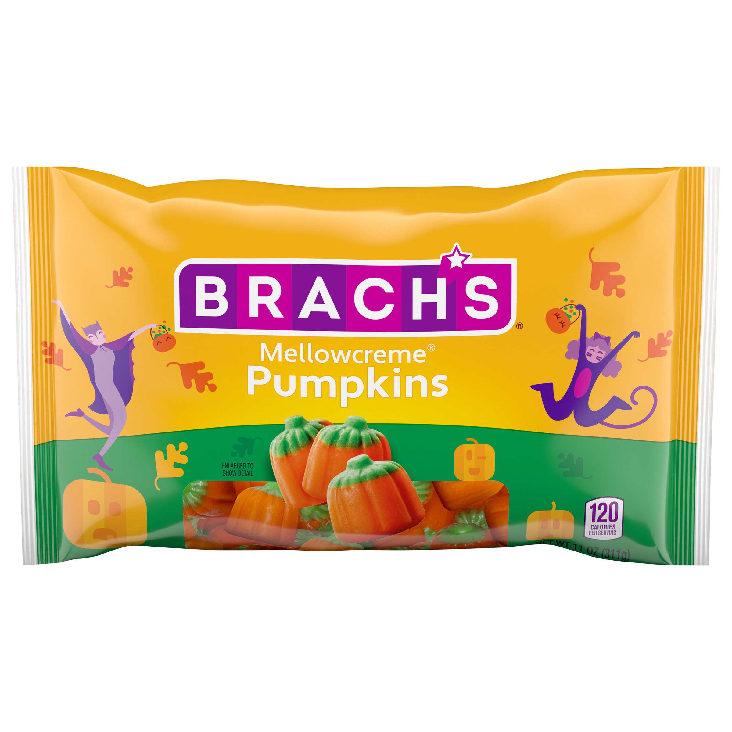 Brach's, Pumpkin Mellowcremes, Laydown Bag, 250 ct, 11 oz