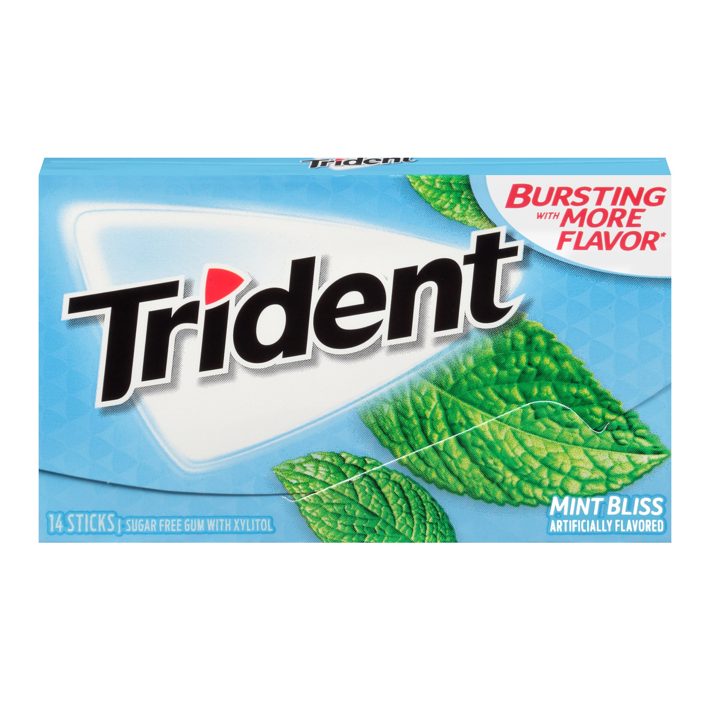 Trident Mint Bliss Sugar Free Gum, 14 ct
