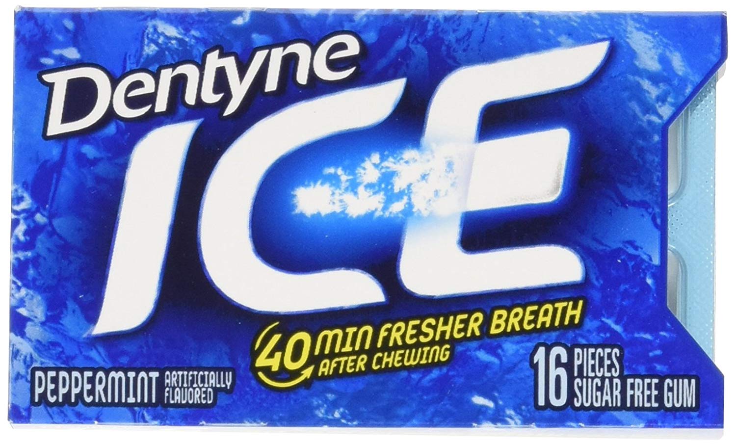 Dentyne Ice Sugar Free Gum, Pepermint, 16 ct