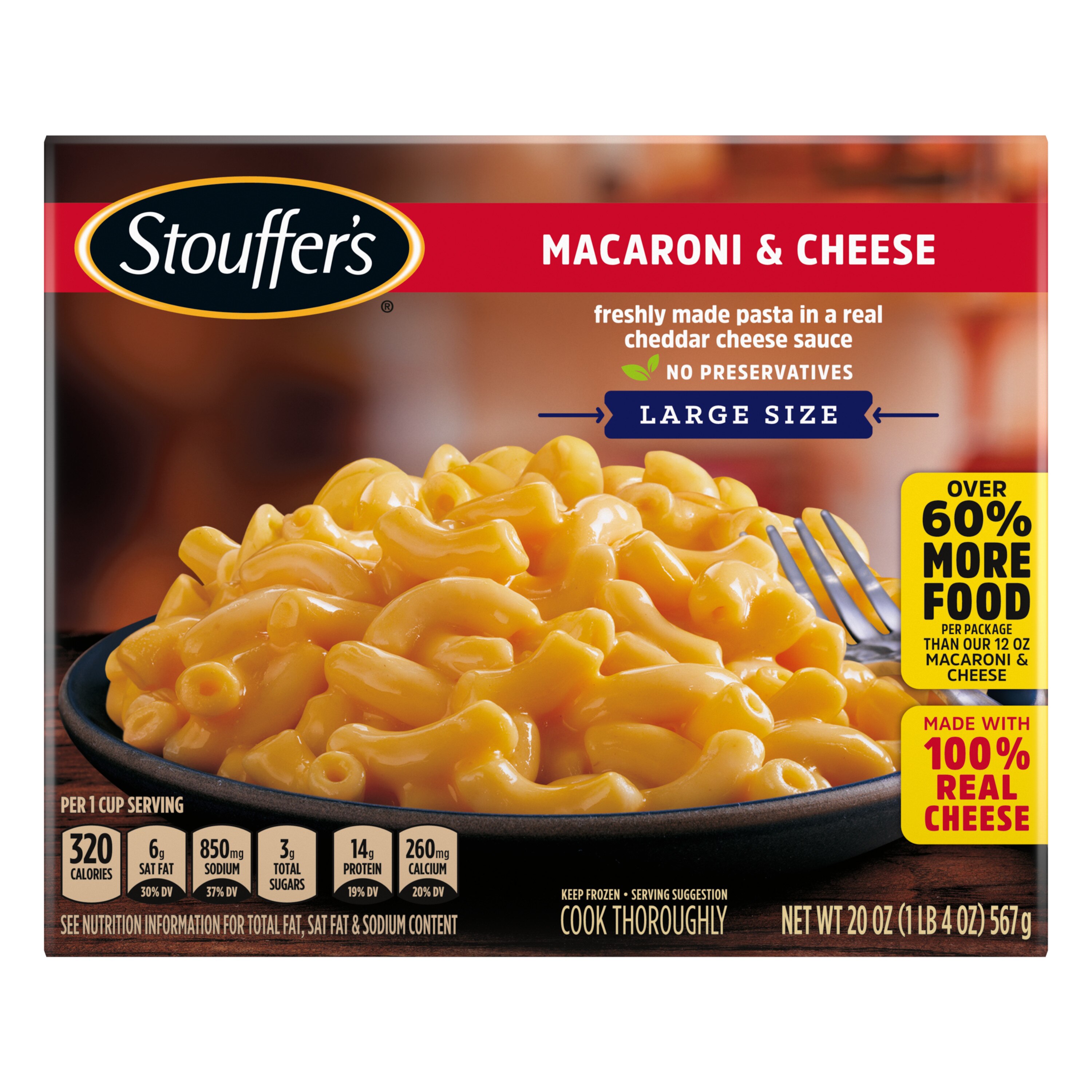 Stouffer's Large Size Macaroni  Cheese Frozen Meal