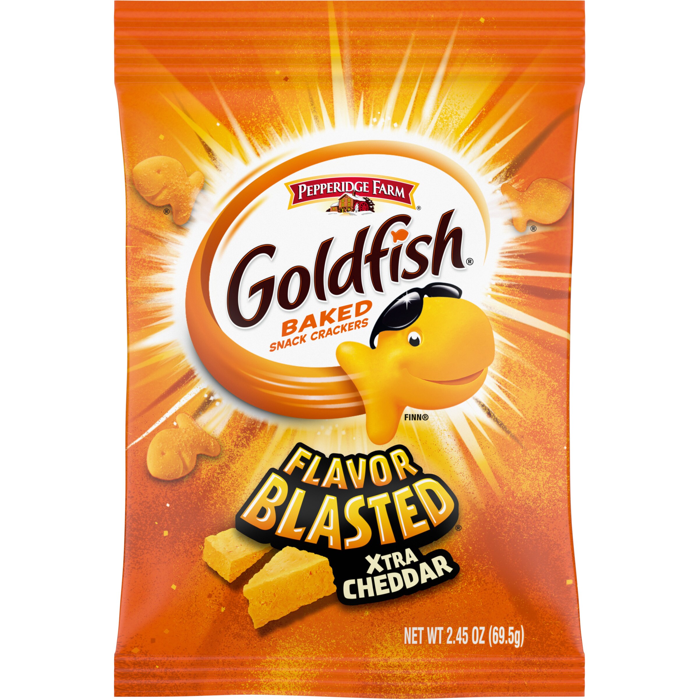 Pepperidge Farm Goldfish Flavor Blasted Xtra Cheddar Crackers, 2.45 oz