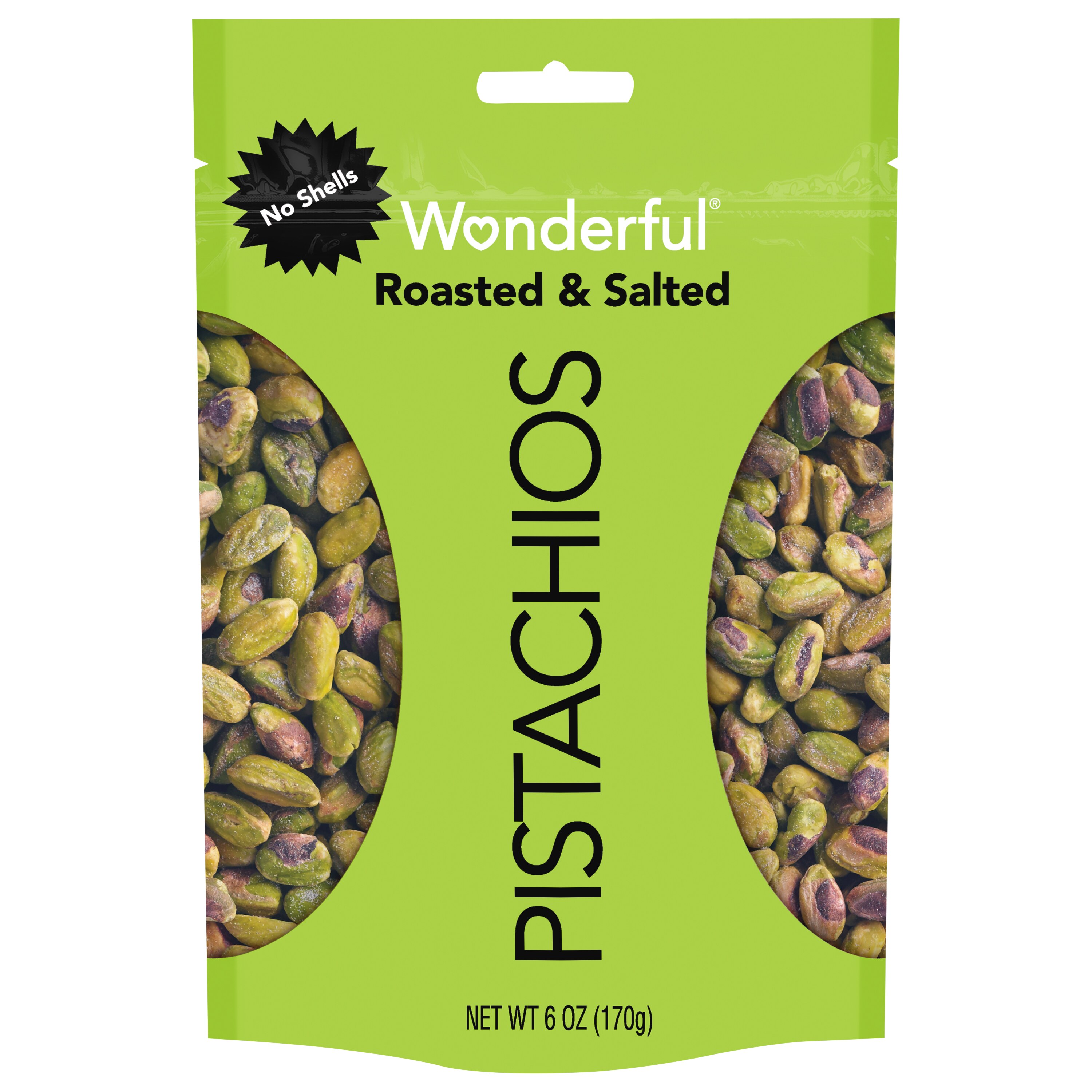 Wonderful Pistachios No Shells, Roasted and Salted, 2.5 oz