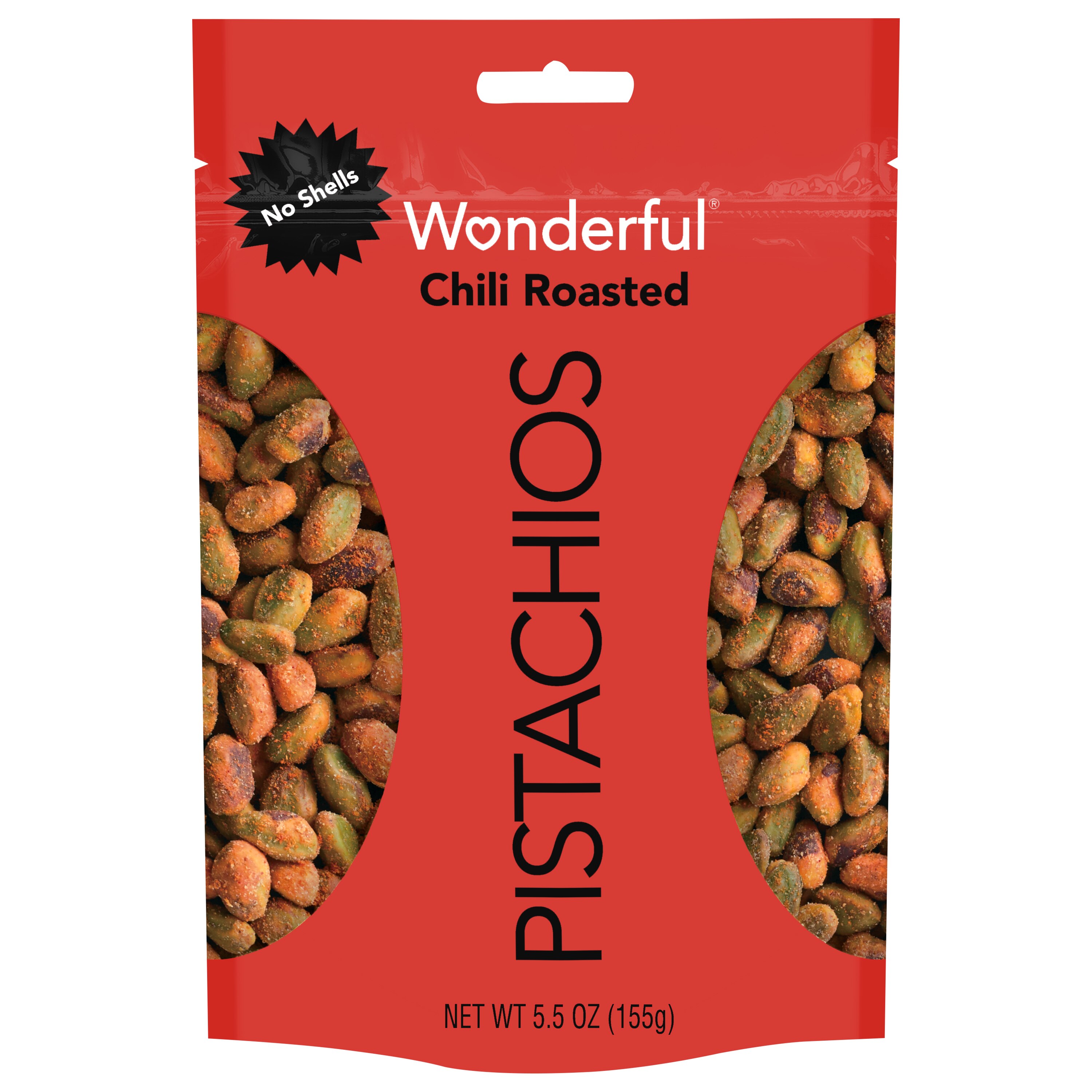 Wonderful Pistachios, No Shells, Chili Roasted Nuts