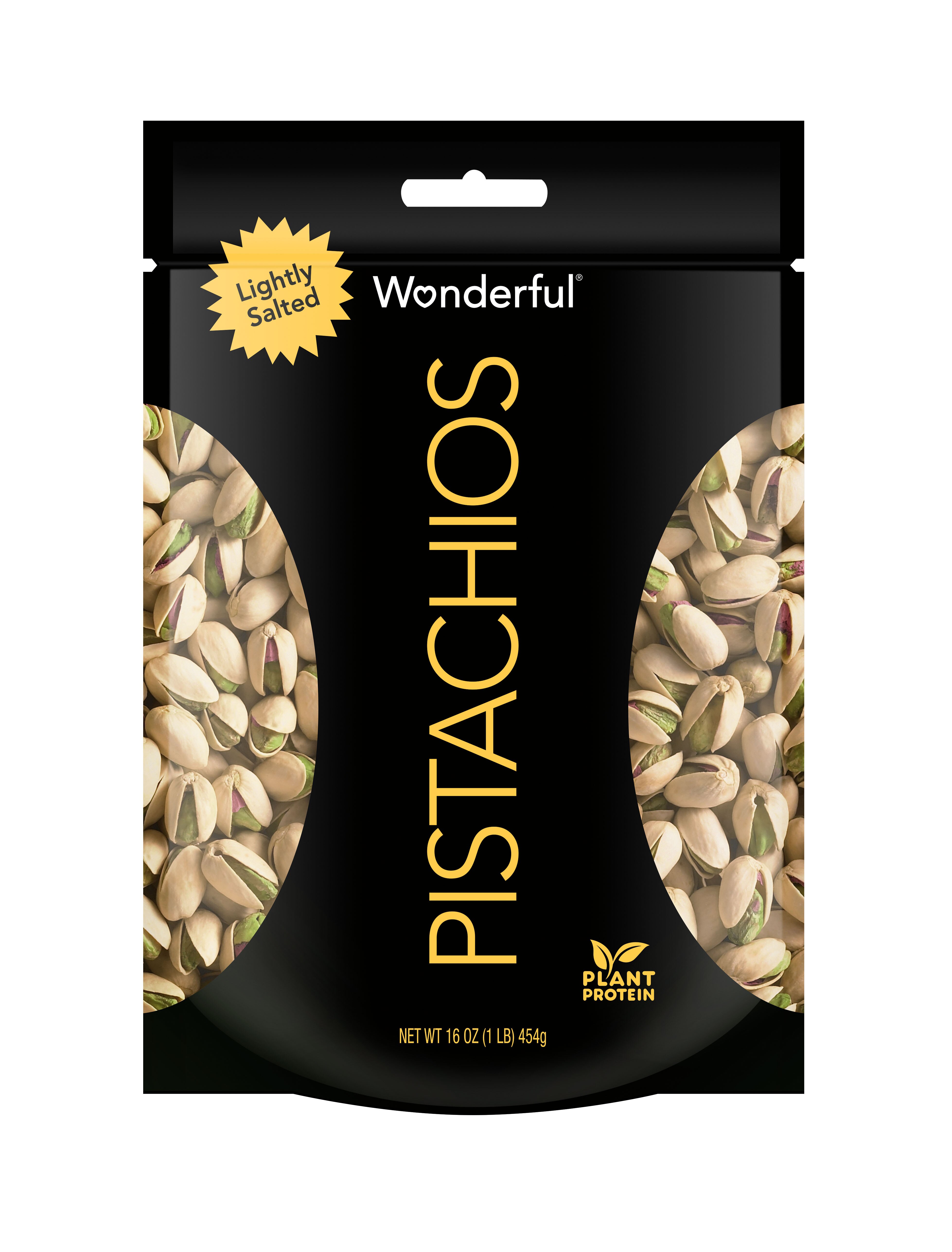 Wonderful Pistachios, Roasted and Lightly Salted, 16 oz