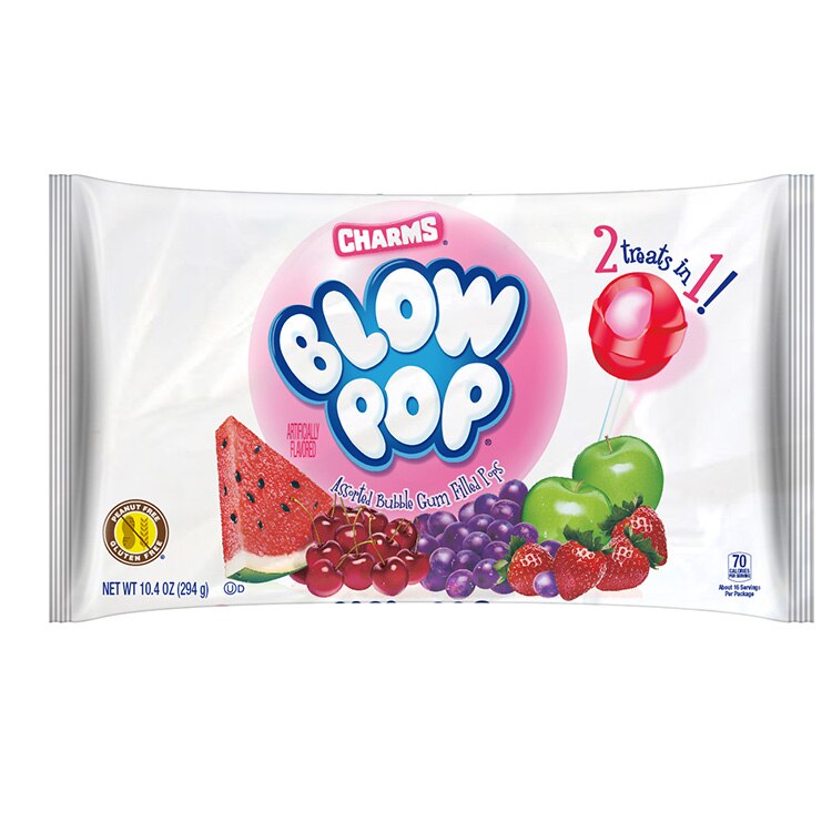 Charms Blow Pop Assorted Flavor Lollipops, 10.4 oz