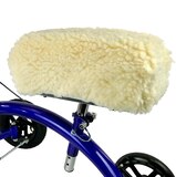 KneeRover Deluxe Synthetic Sheepskin Knee Scooter Kneepad Cover with Thick Comfortable Padding, thumbnail image 1 of 6