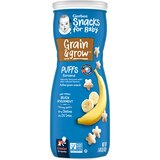 Gerber Grain & Grow Banana Puffs, 1.48 OZ, thumbnail image 1 of 7