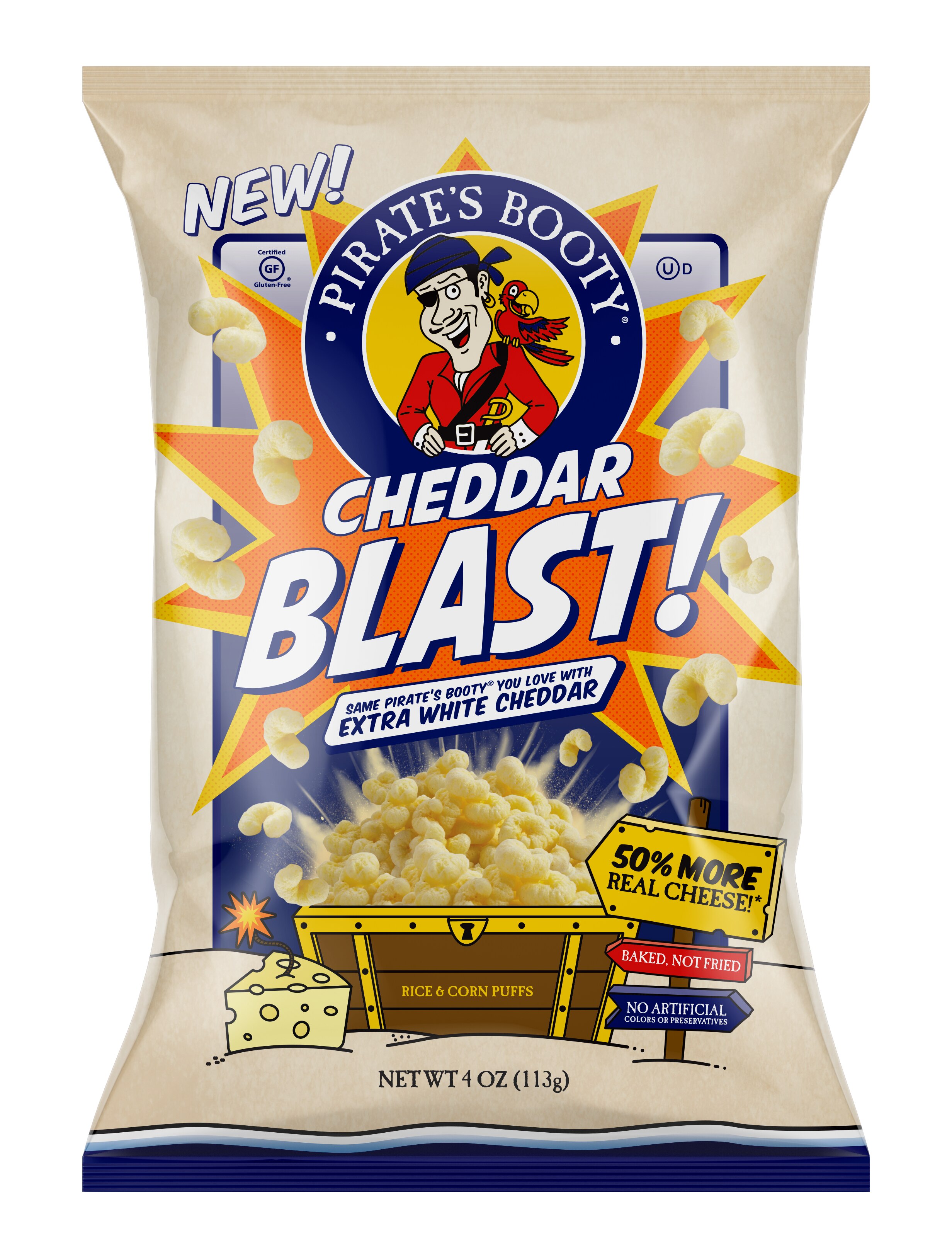 Pirate's Booty Cheddar Blast, 4 oz