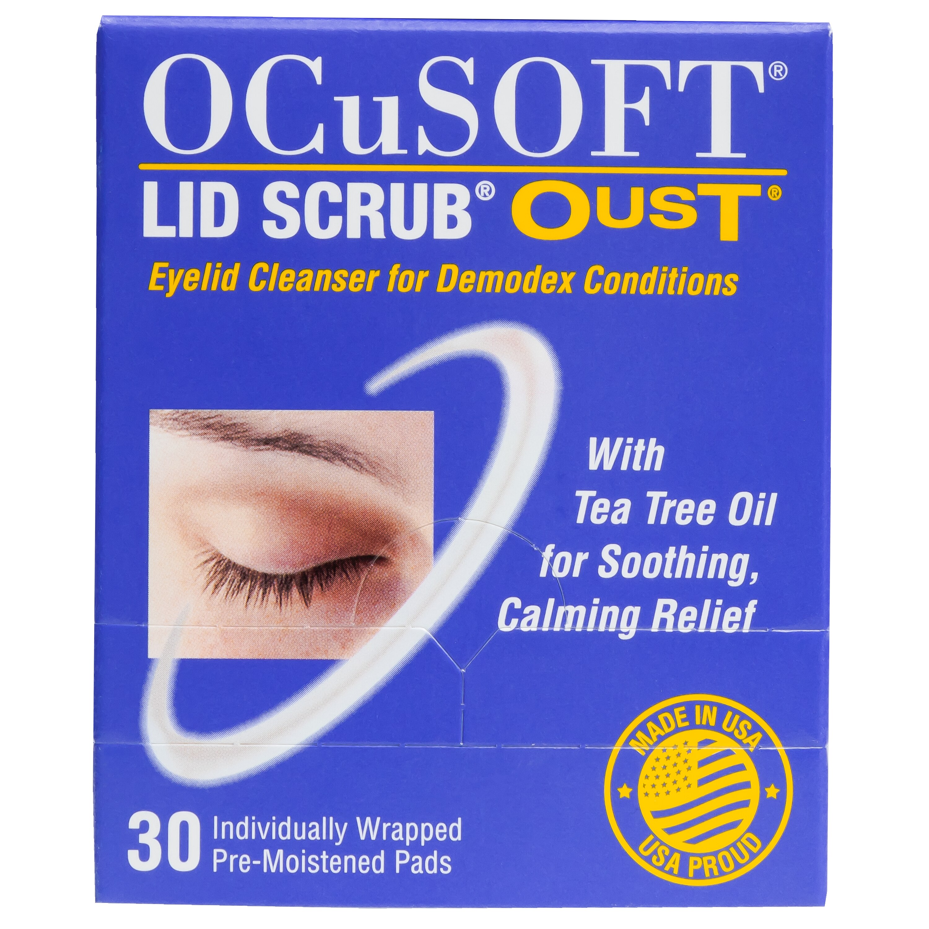 OCuSOFT Lid Scrub Oust Eyelid Cleanser, 30 CT