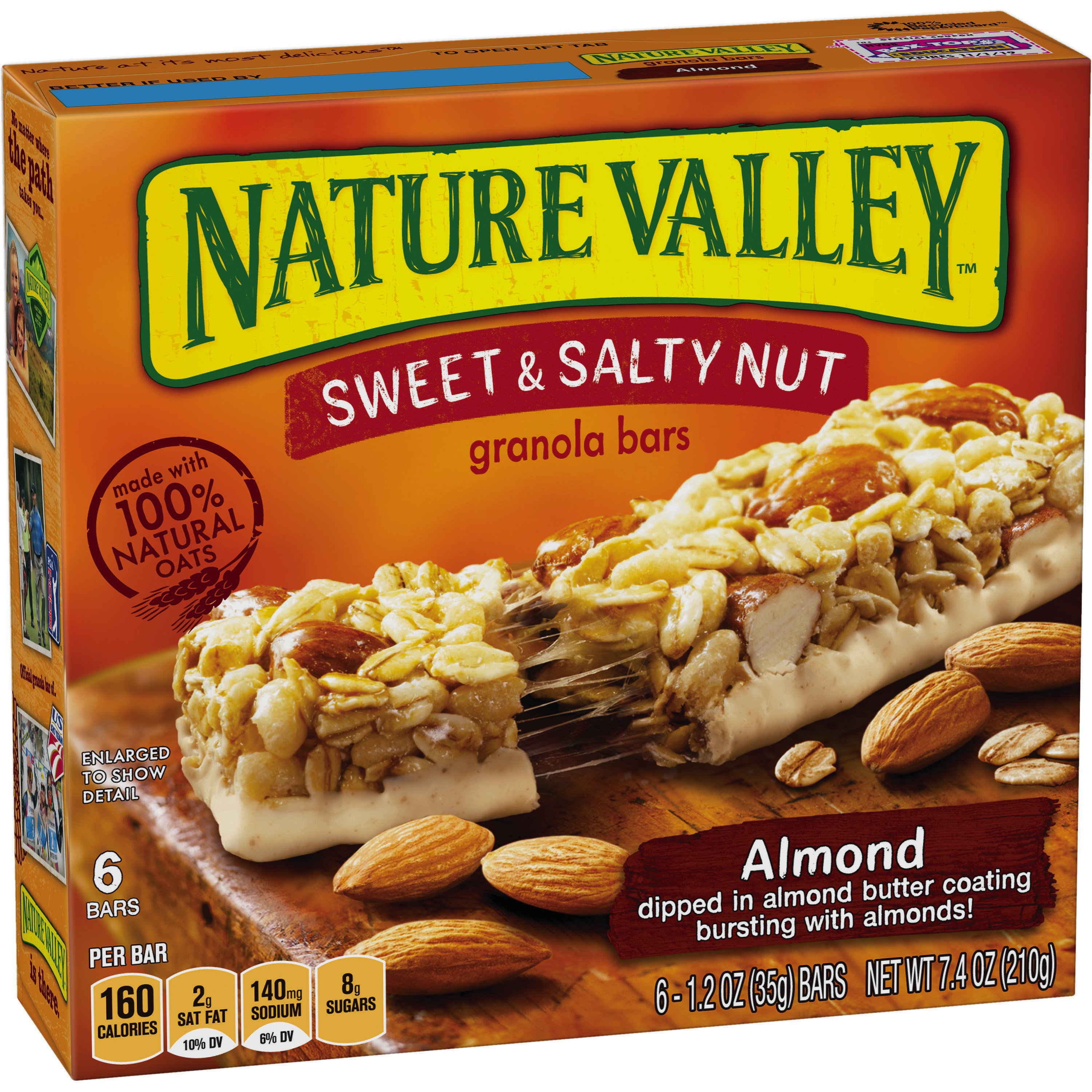 Nature Valley Granola Bars, Sweet & Salty Nut, 6 ct, 7.4 oz