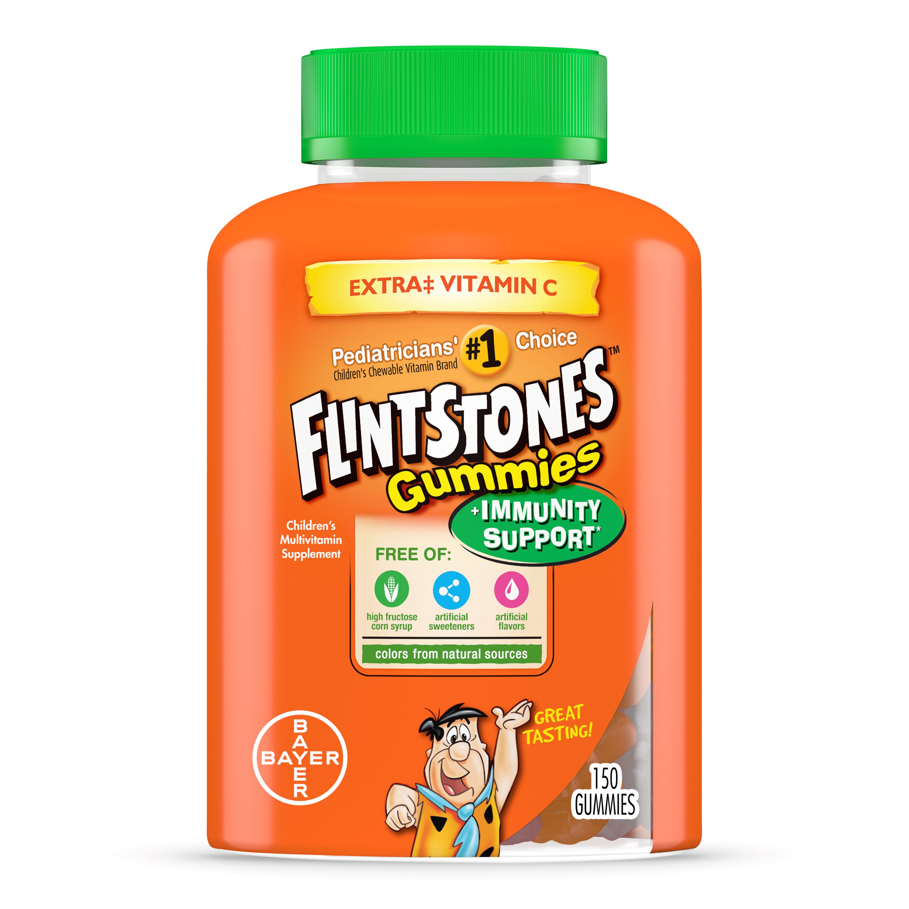 Flintstones Plus Immunity Support Children's Multivitamin Supplement Gummies, 150CT