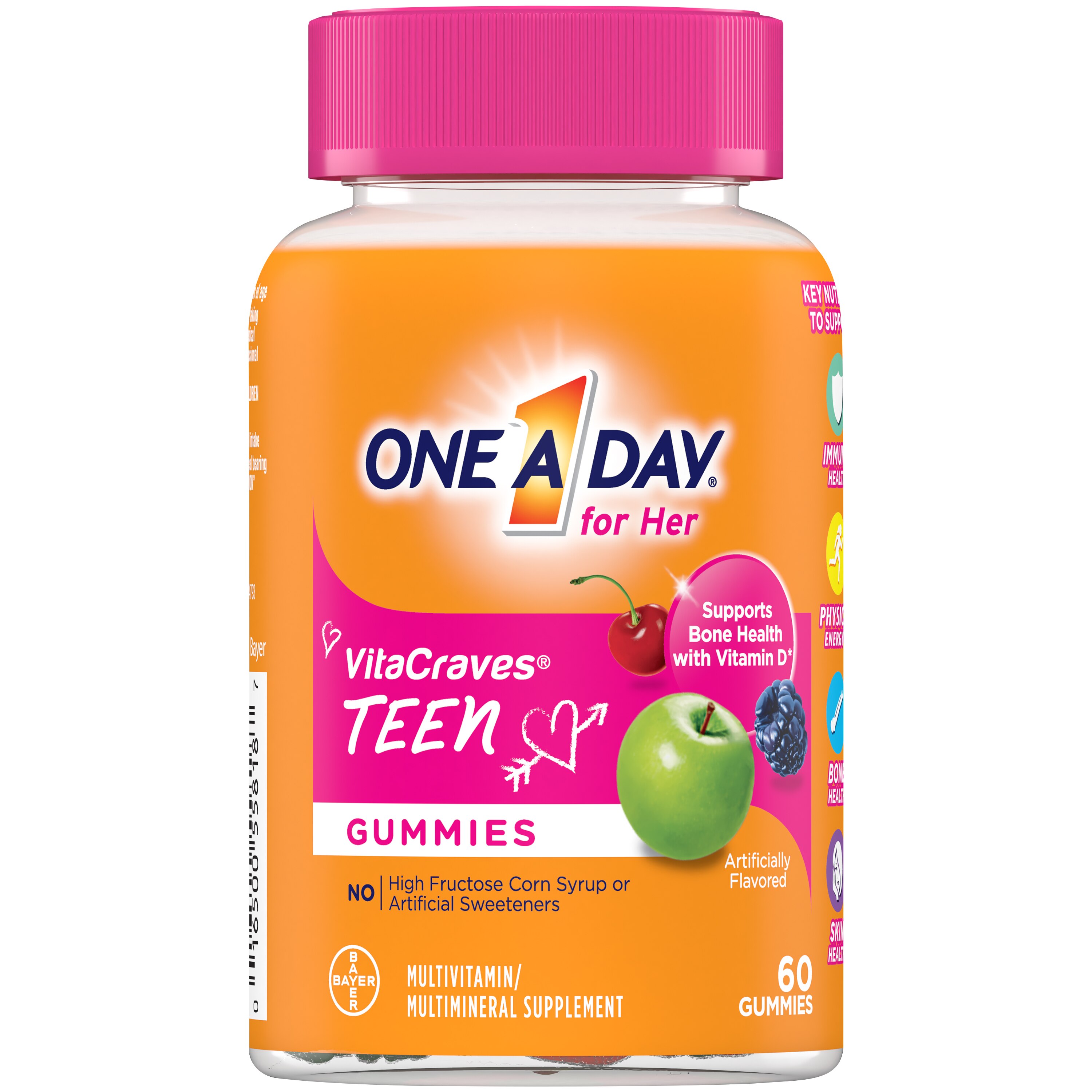 One A Day For Her Teen Multivitamin Gummies, 60 CT