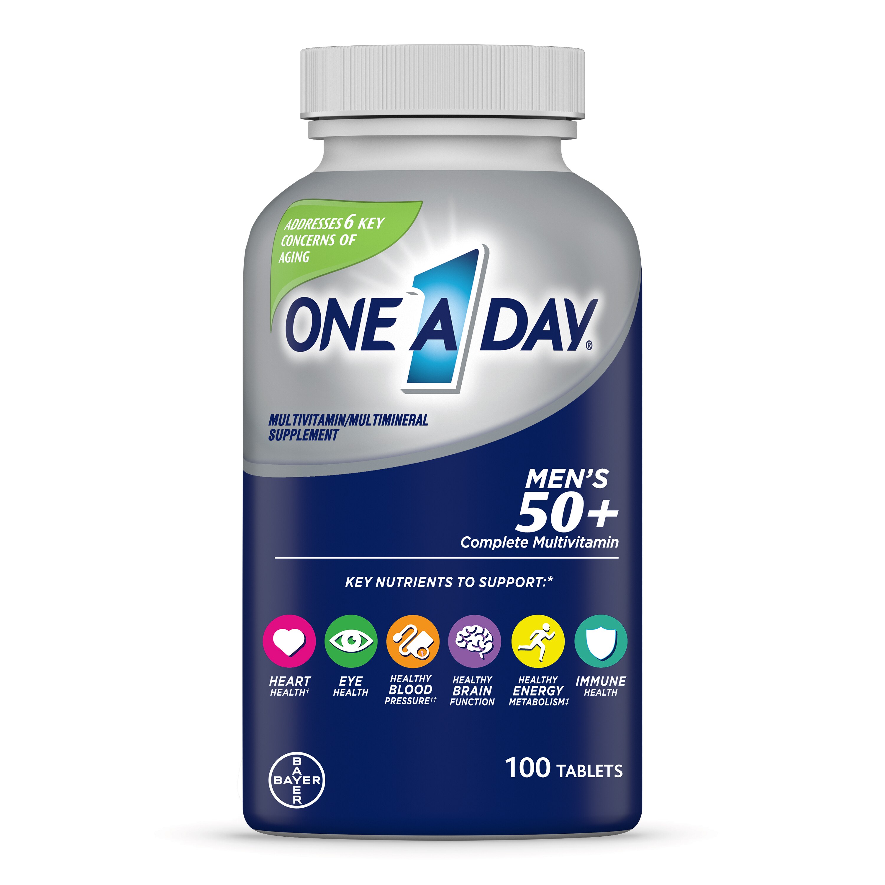 One A Day Men's 50+ Healthy Advantage Multivitamin Tablets