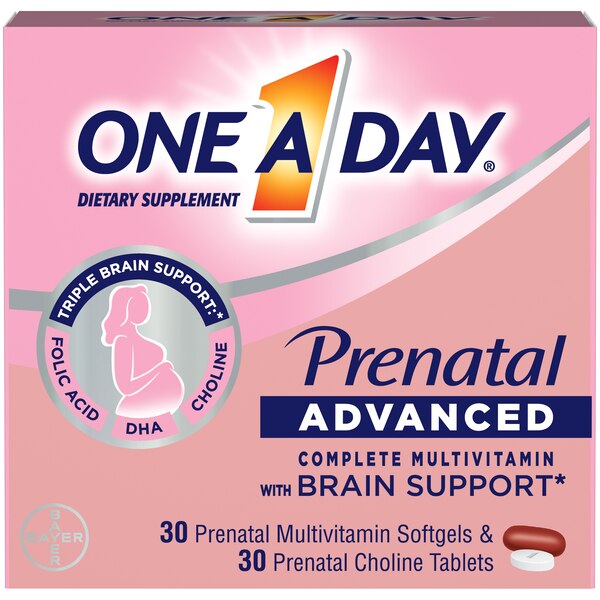 One A Day Prenatal Advanced Multivitamin Softgels & Tablets