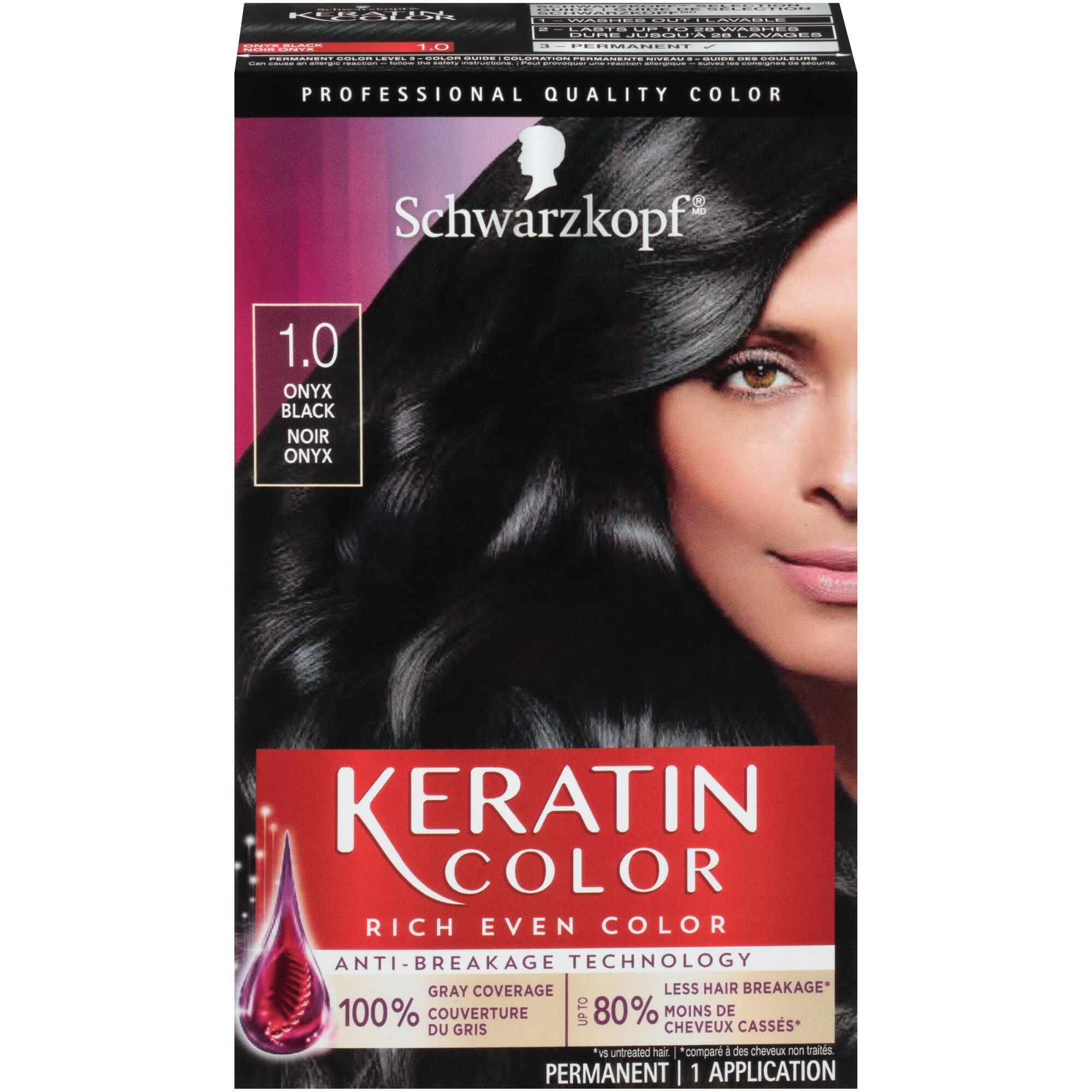 Schwarzkopf Keratin Color Permanent Hair Color Cream