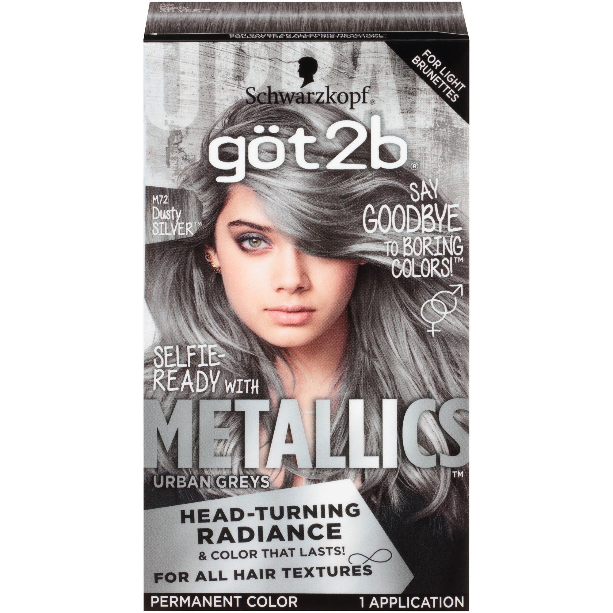 Got2b Metallic Permanent Hair Color, 4.6 OZ