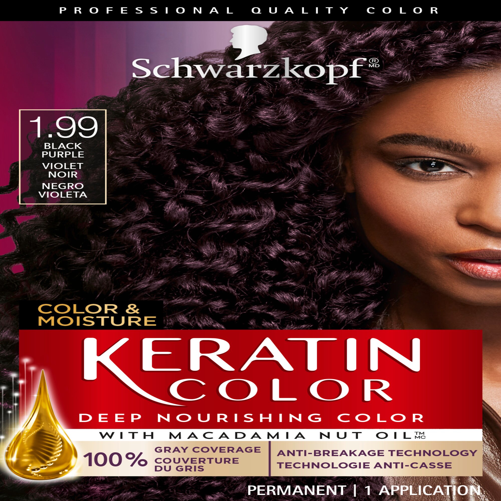 Schwarzkopf Keratin Color Permanent Hair Color Cream