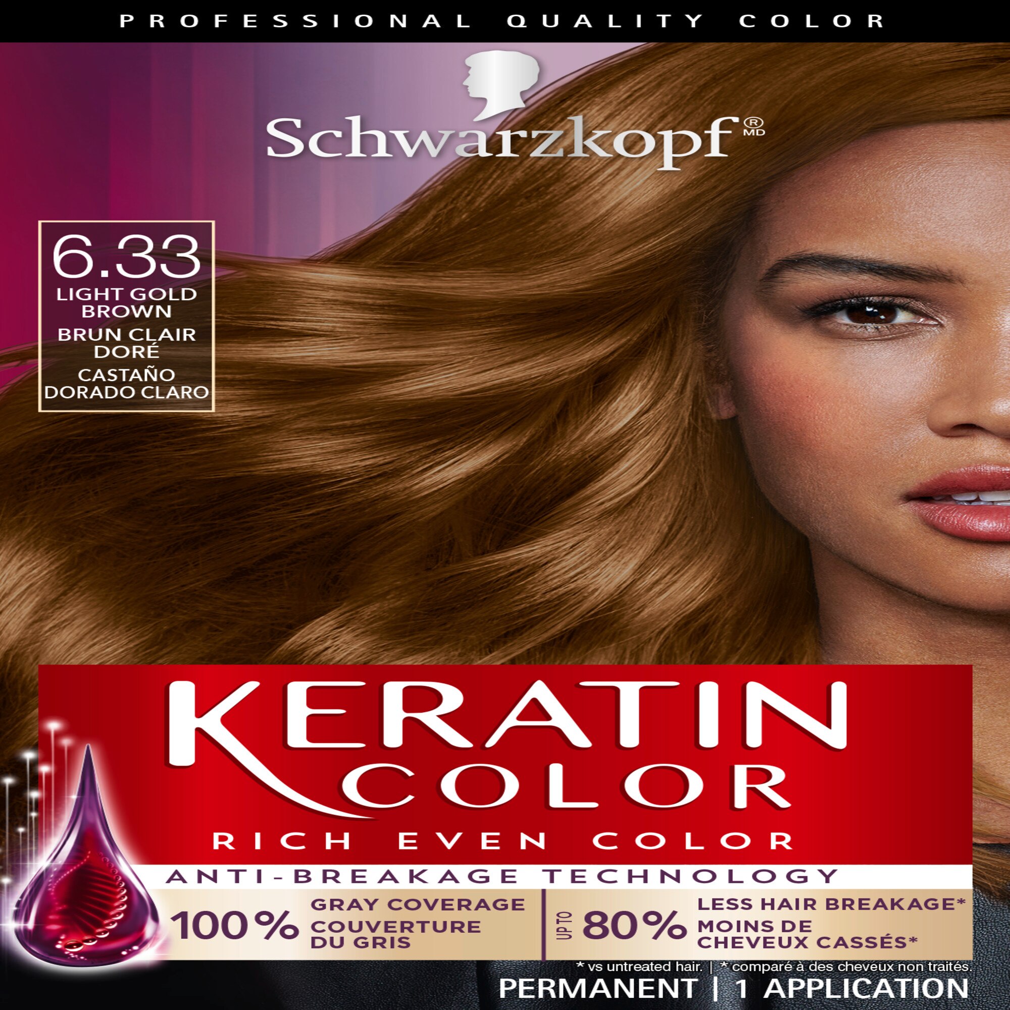 Schwarzkopf Keratin Color Permanent Hair Color Cream