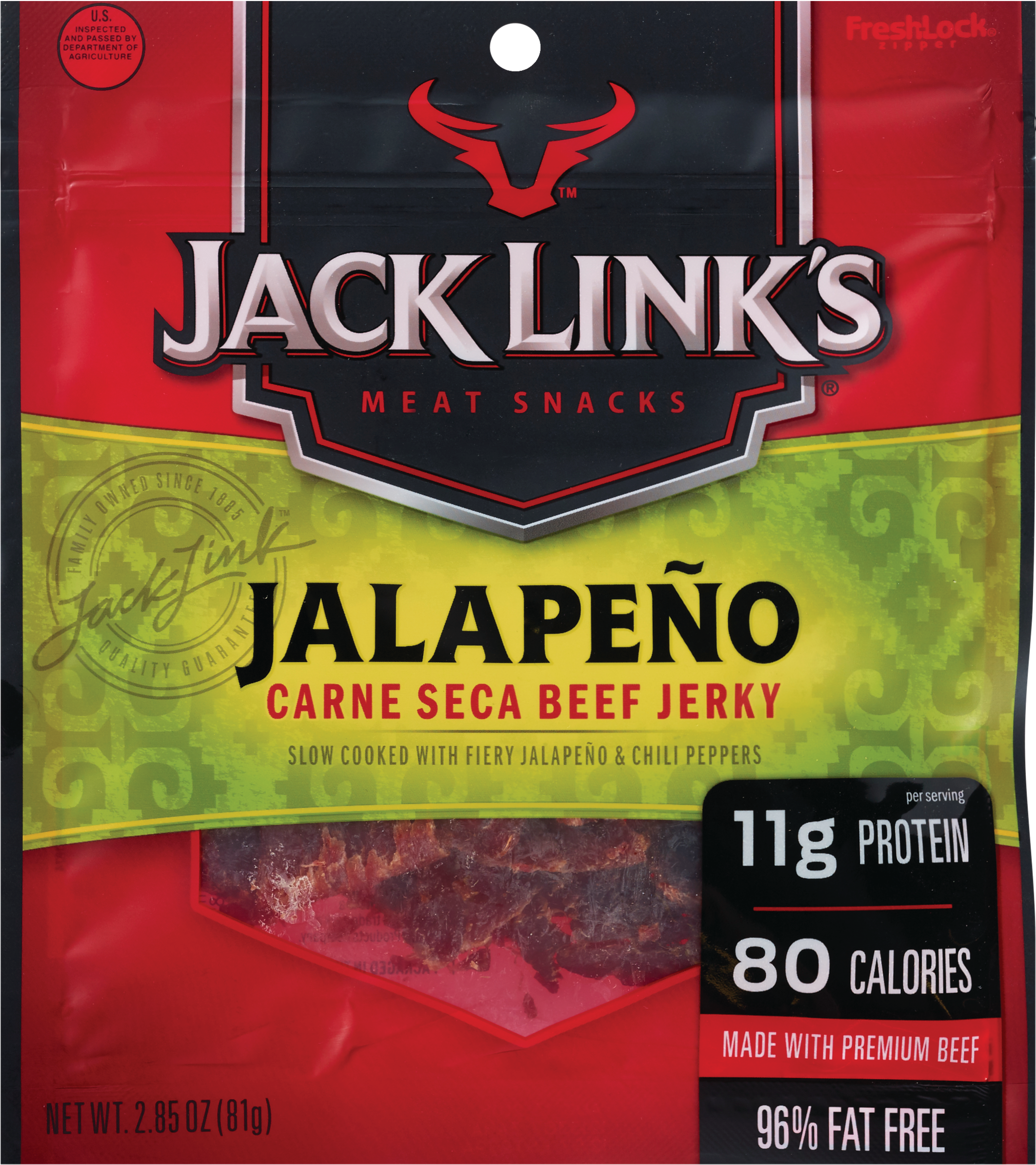 Jack Link's Jalapeno Beef Jerky, 2.85 oz