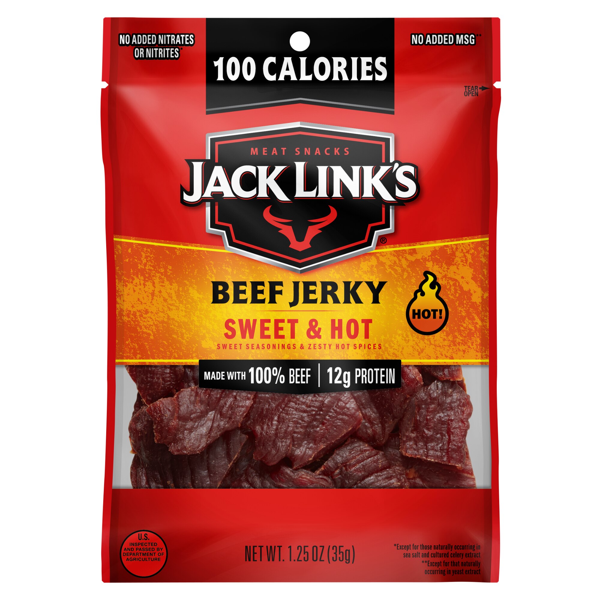 Jack Link's Sweet & Hot Beef Jerky, 1.25 oz