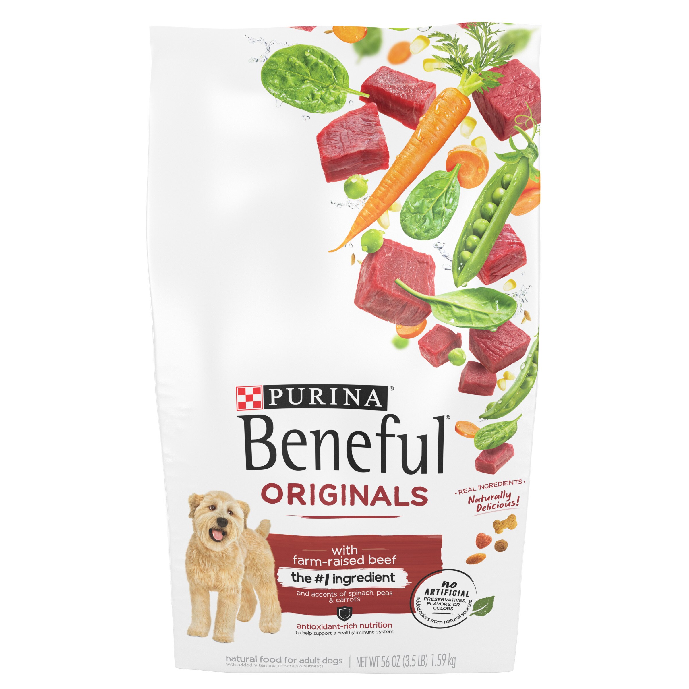 Beneful Originals Dog Food, Real Beef, 3.5 lb