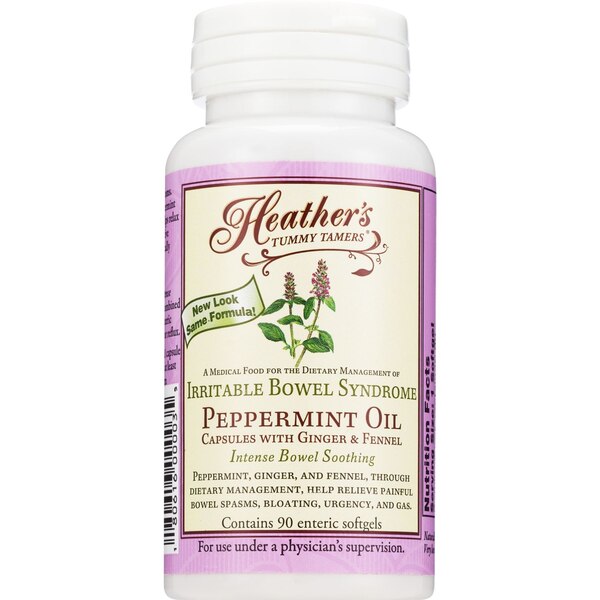 Heather's Tummy Tamers Peppermint Oil Capsules, 90 CT