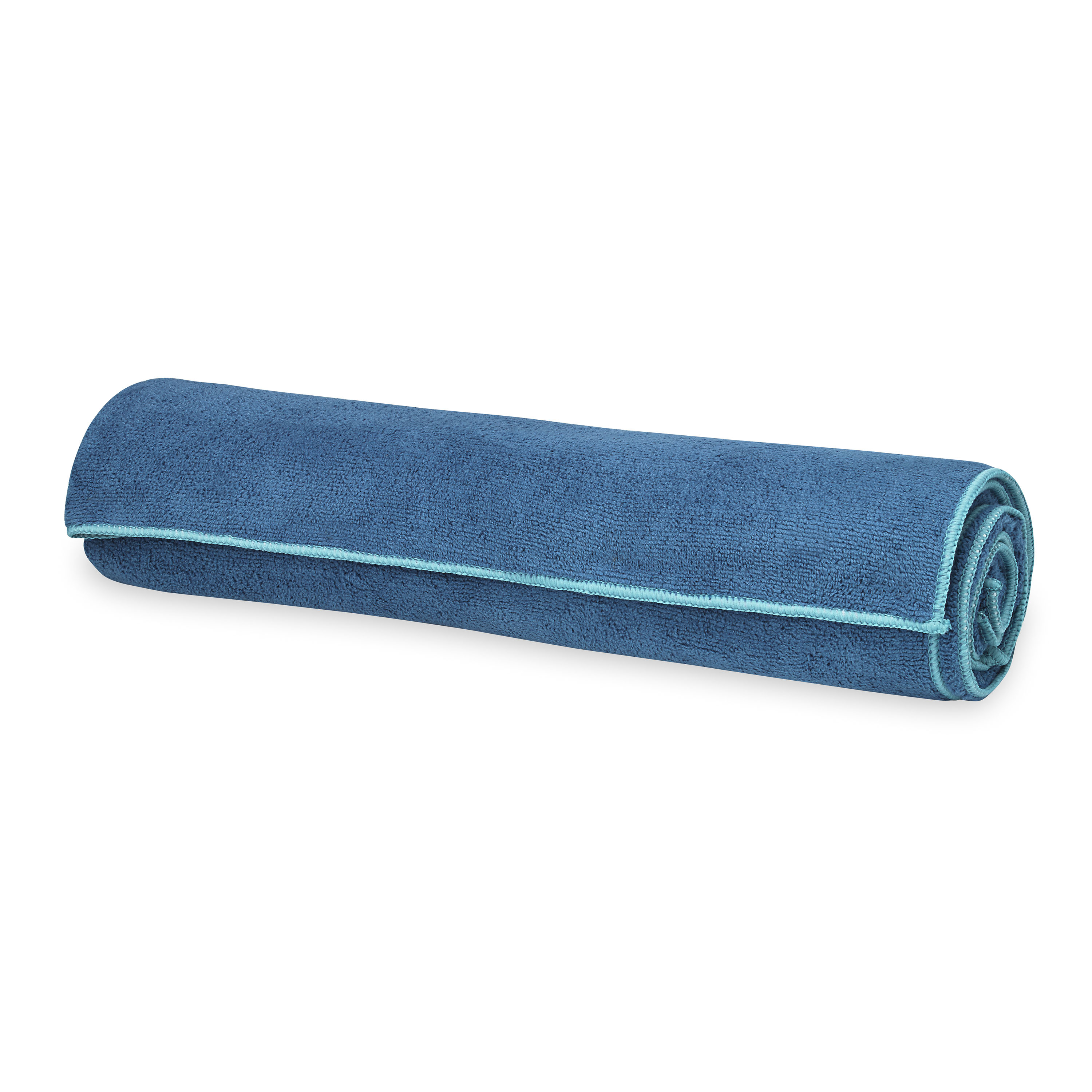 Gaiam Stay-Put Yoga Mat Towel, Lake