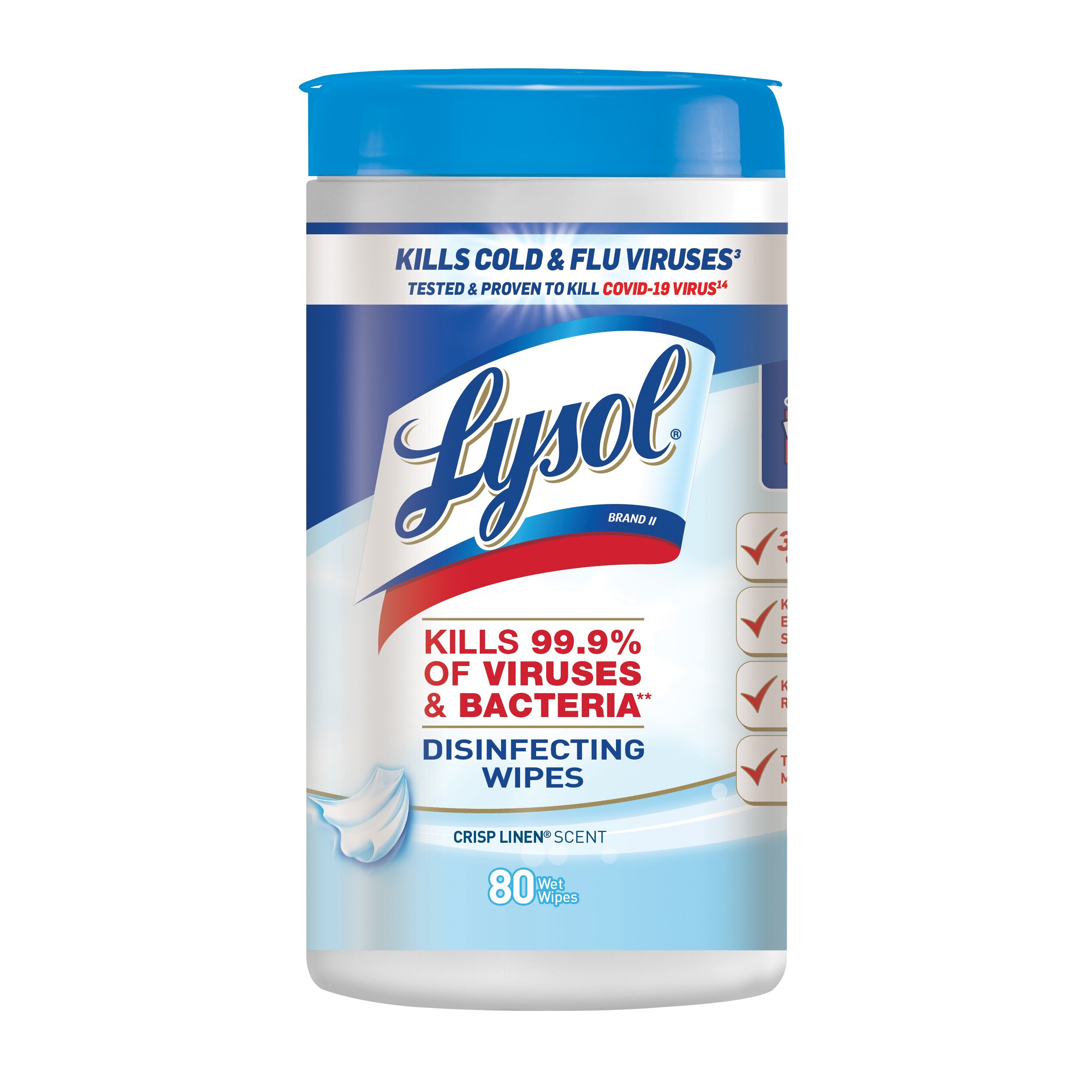 Lysol Disinfecting Wipes, Crisp Linen Scent