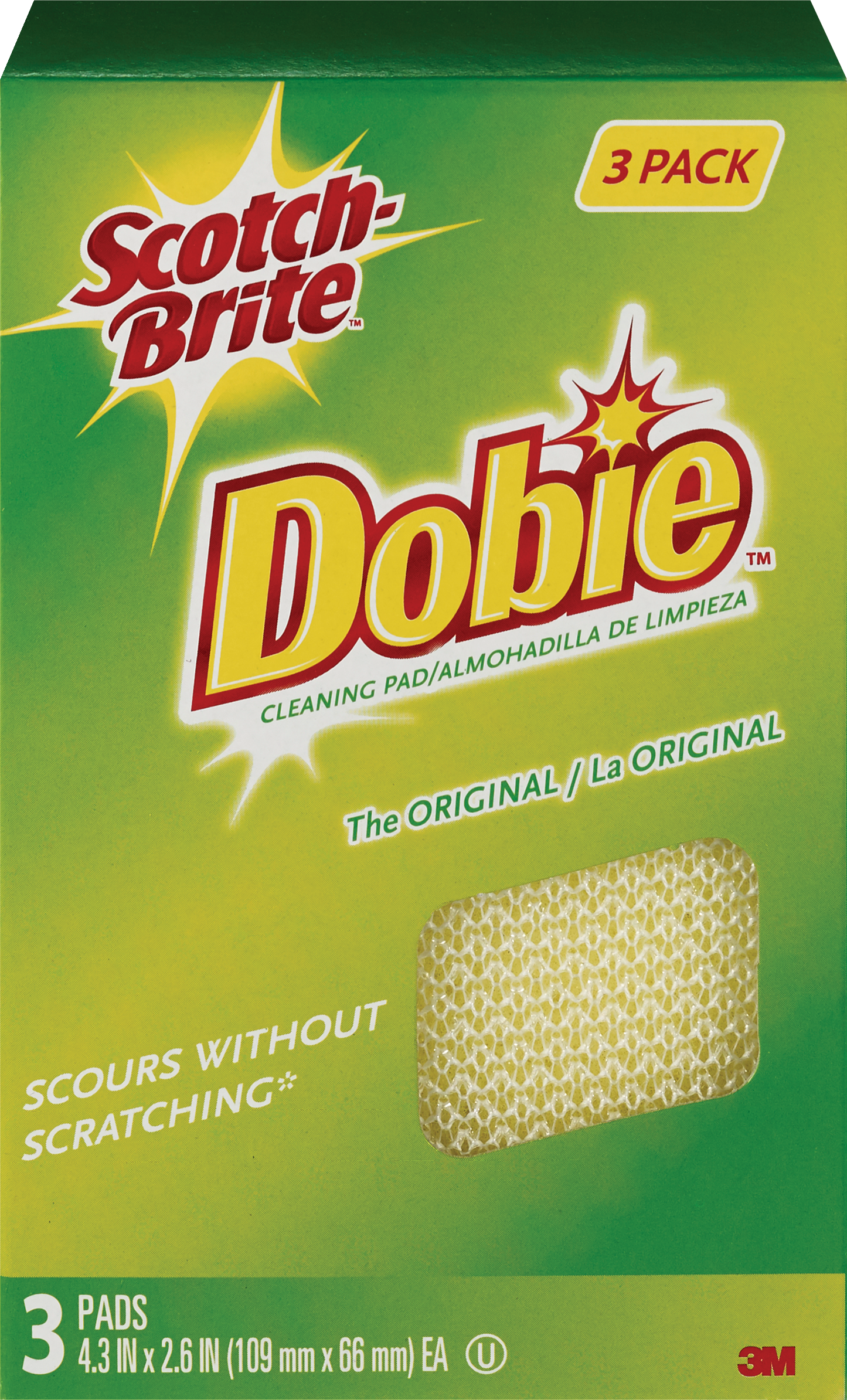 Scotch-Brite Dobie All Purpose Cleaning Pads, 3 CT