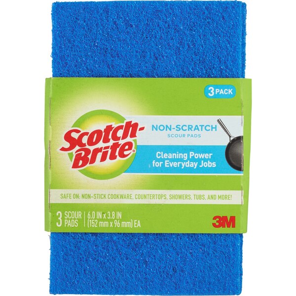 Scotch-Brite Non-Scratch Scour Pads, 3 Pack