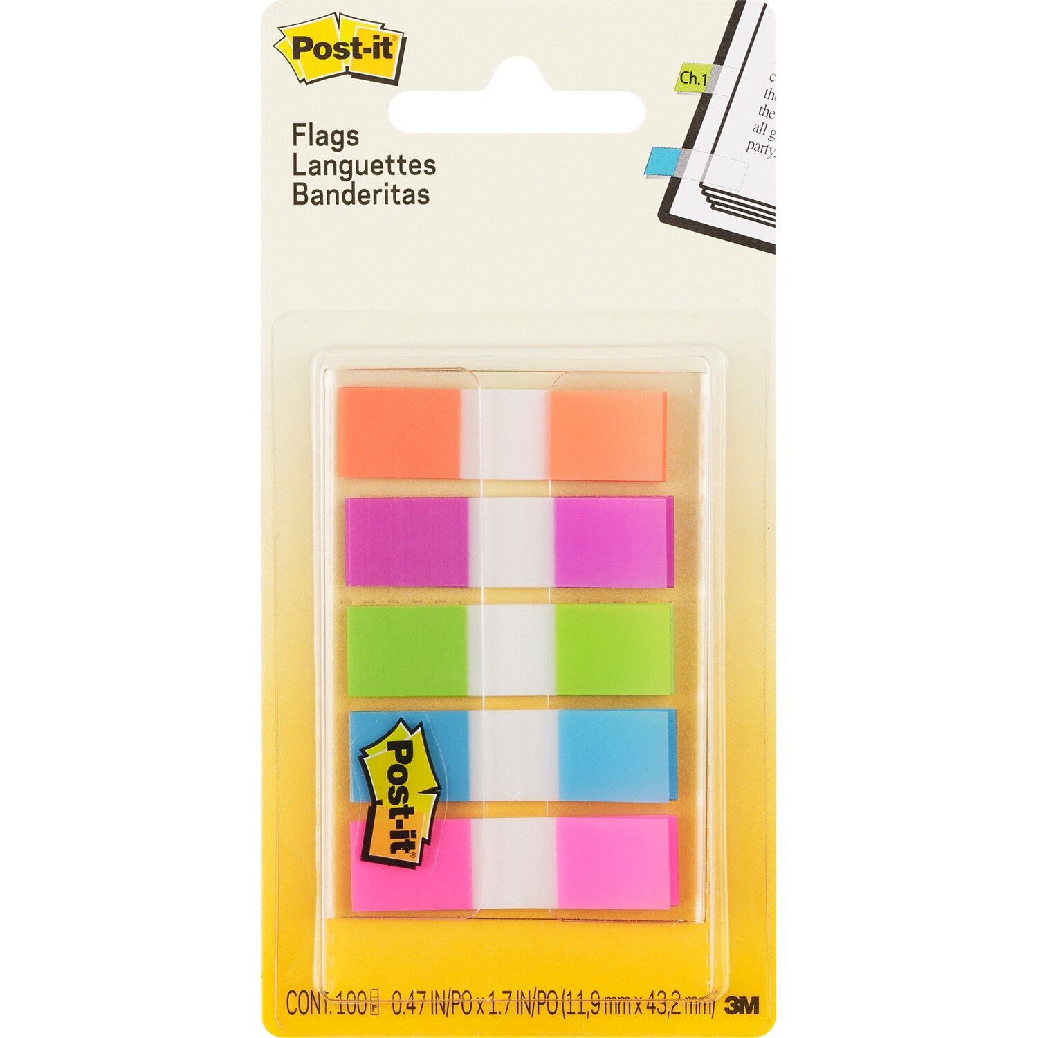 Post-It Flags Assorted Colors