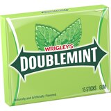 Wrigley's Doublemint Chewing Gum, Single Pack, 15 ct, thumbnail image 1 of 7