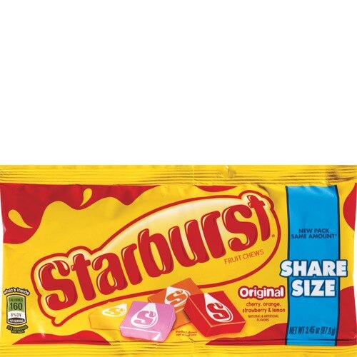 Starburst Original Fruit Chews Chewy Candy, Share Size, 3.45 oz