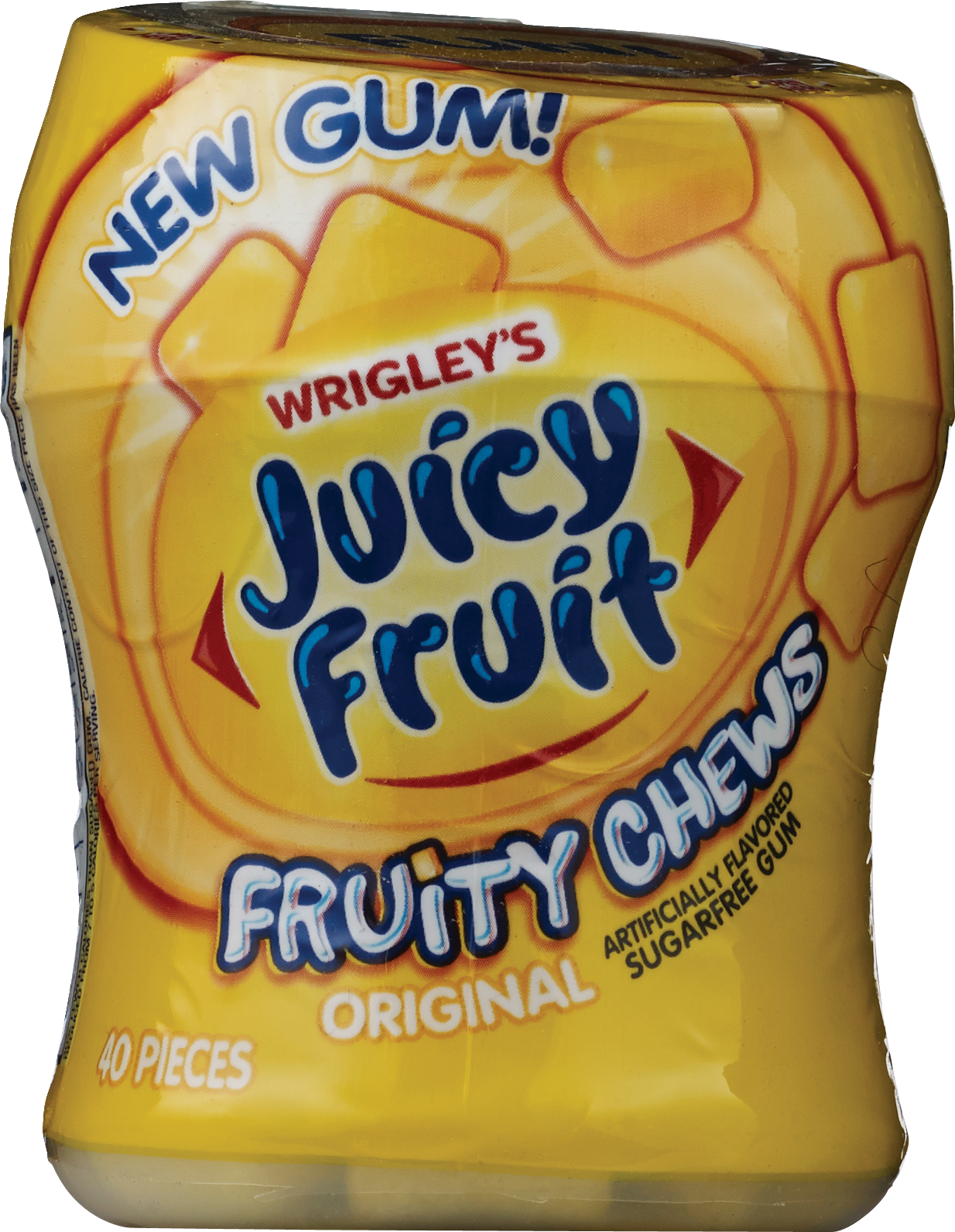 Juicy Fruit Original Sugarfree Fruity Chews Gum, 40 ct