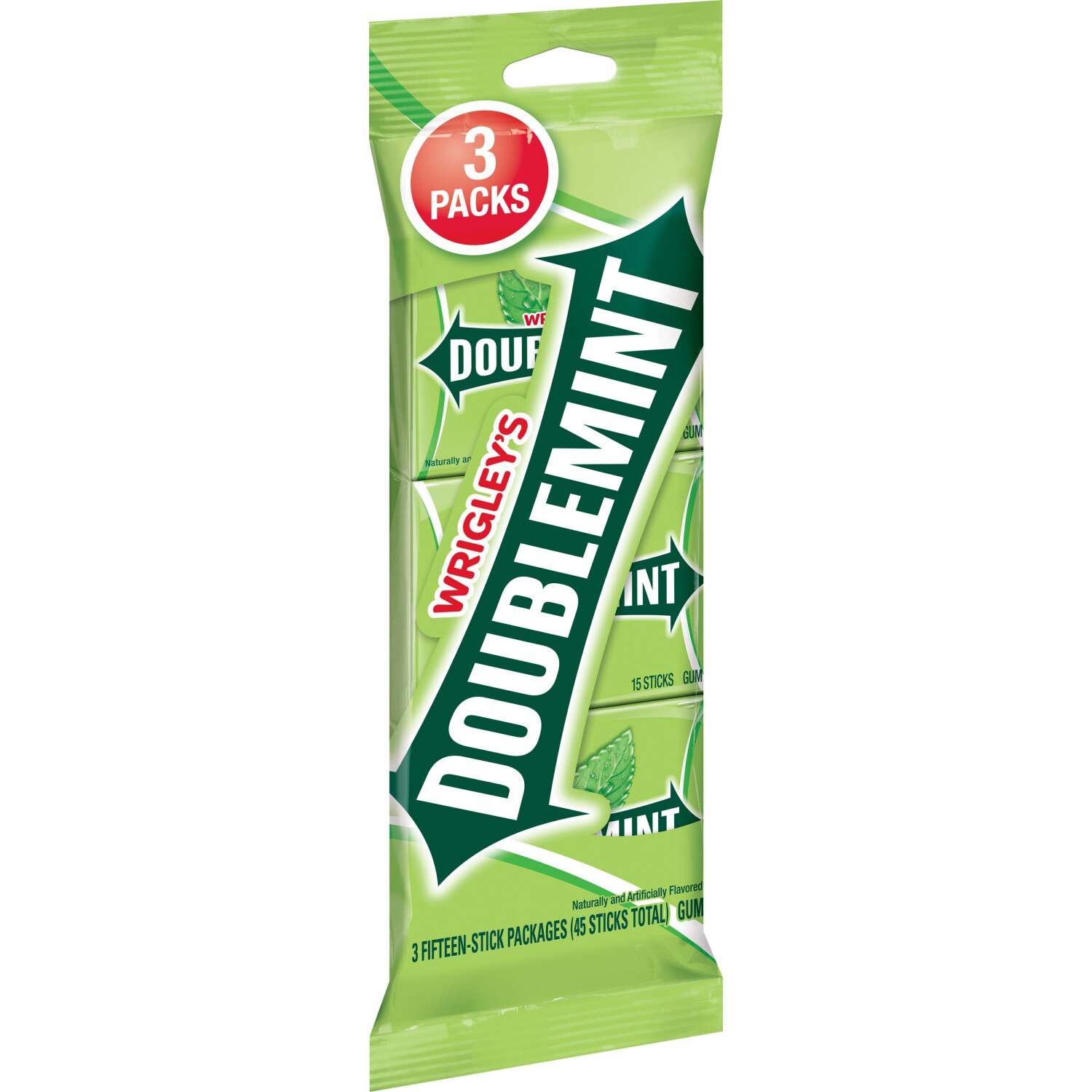 Wrigley's Doublemint Bulk Chewing Gum, Value Pack, 15 ct, 3 Pack