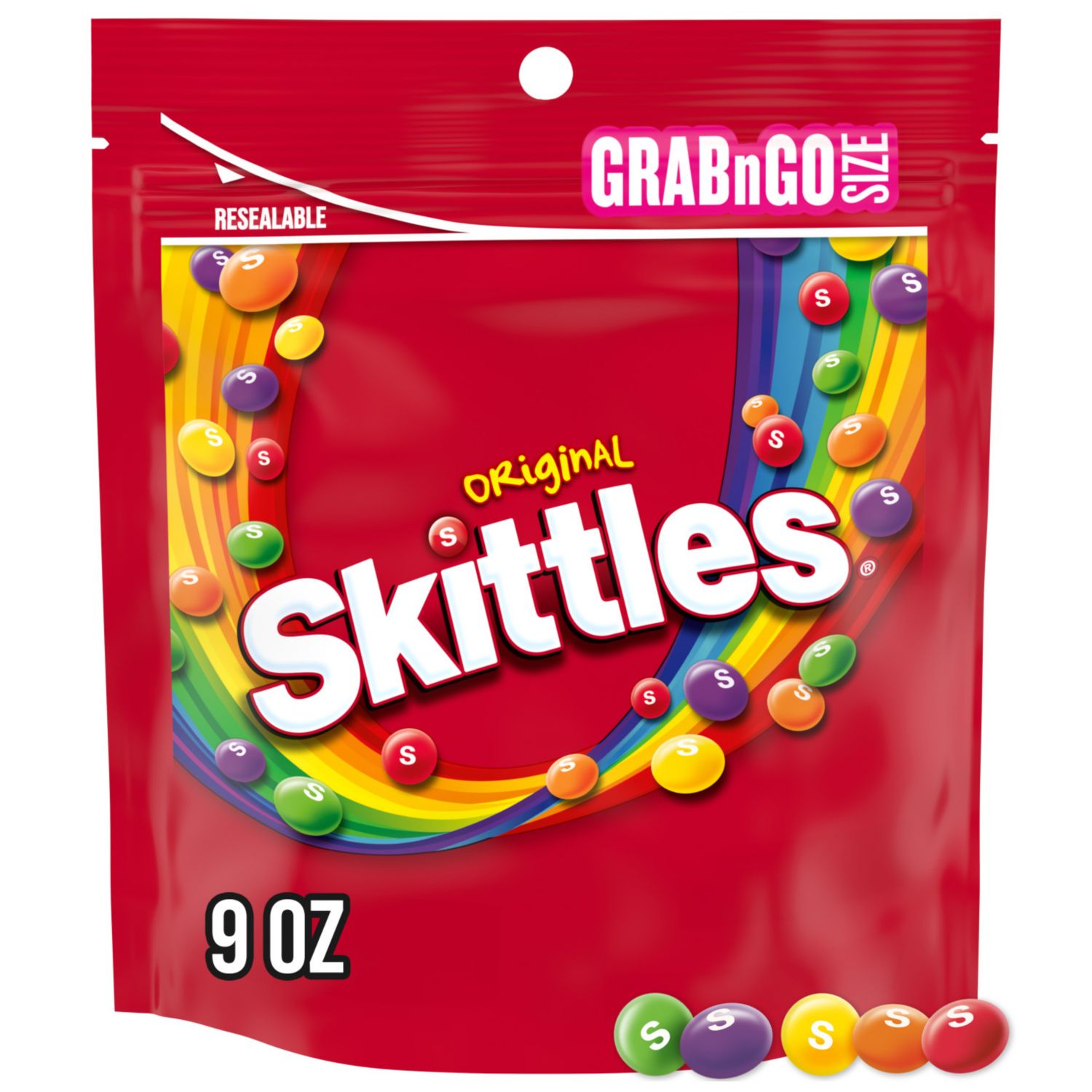 SKITTLES Original Chewy Candy Grab N Go, 9 oz Bag