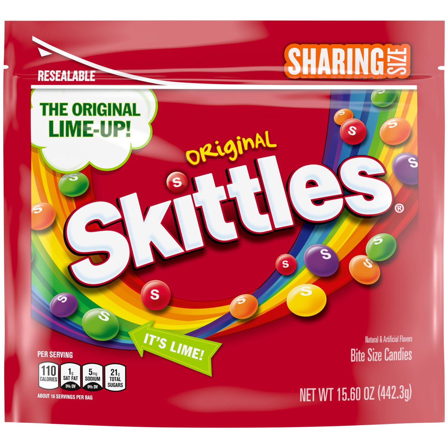 Skittles Original Fruity Chewy Candy, Sharing Size Bag, 15.6 oz