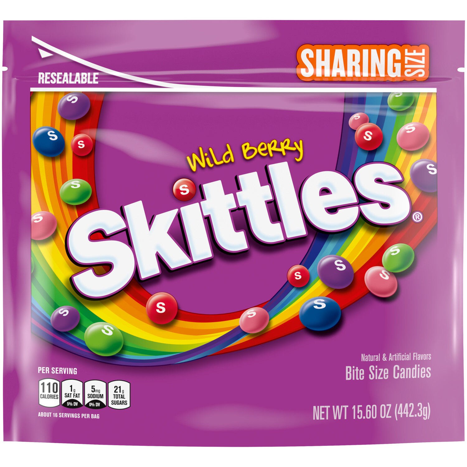 Skittles Wild Berry Chewy Candy, Sharing Size, 15.6 oz