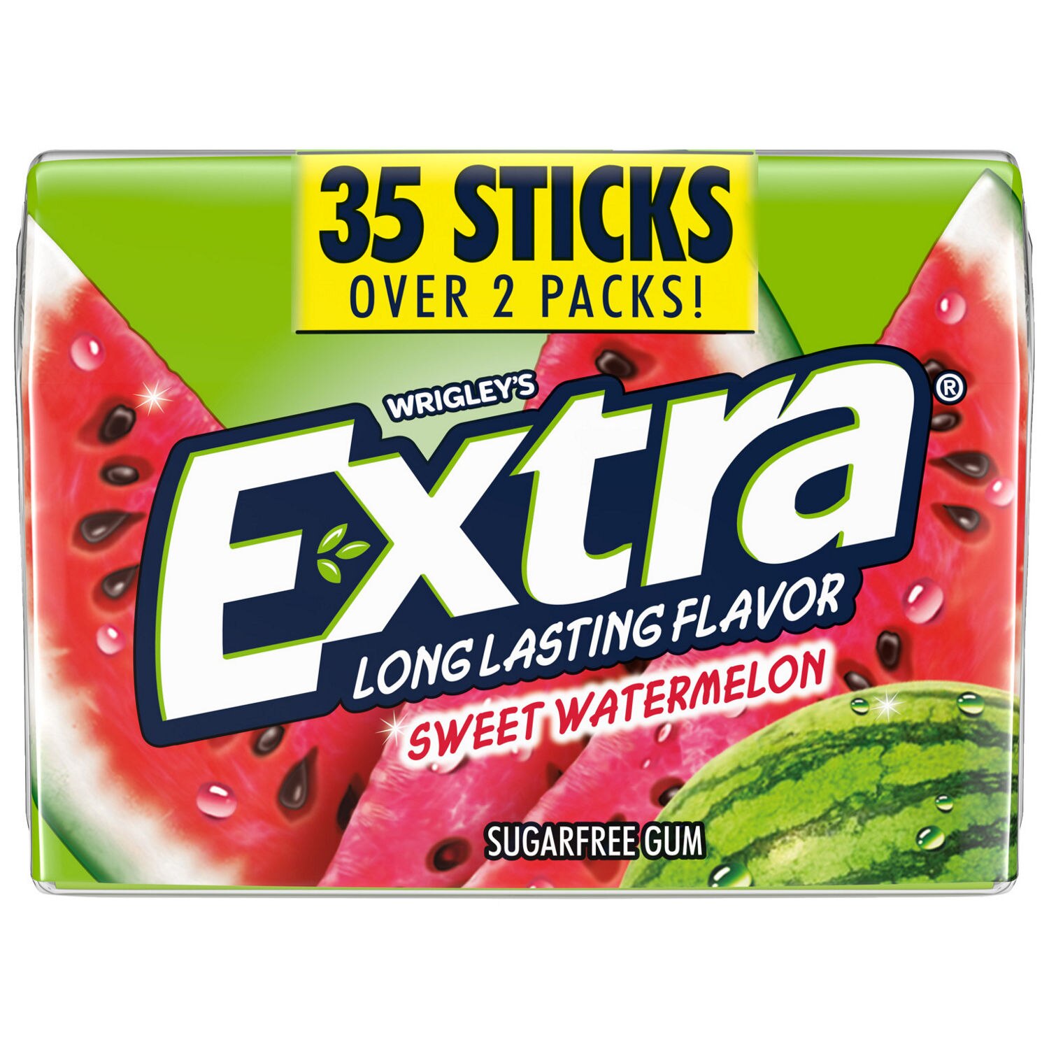 Extra, Sweet Watermelon Sugar Free Chewing Gum Mega Pack, 35 sticks