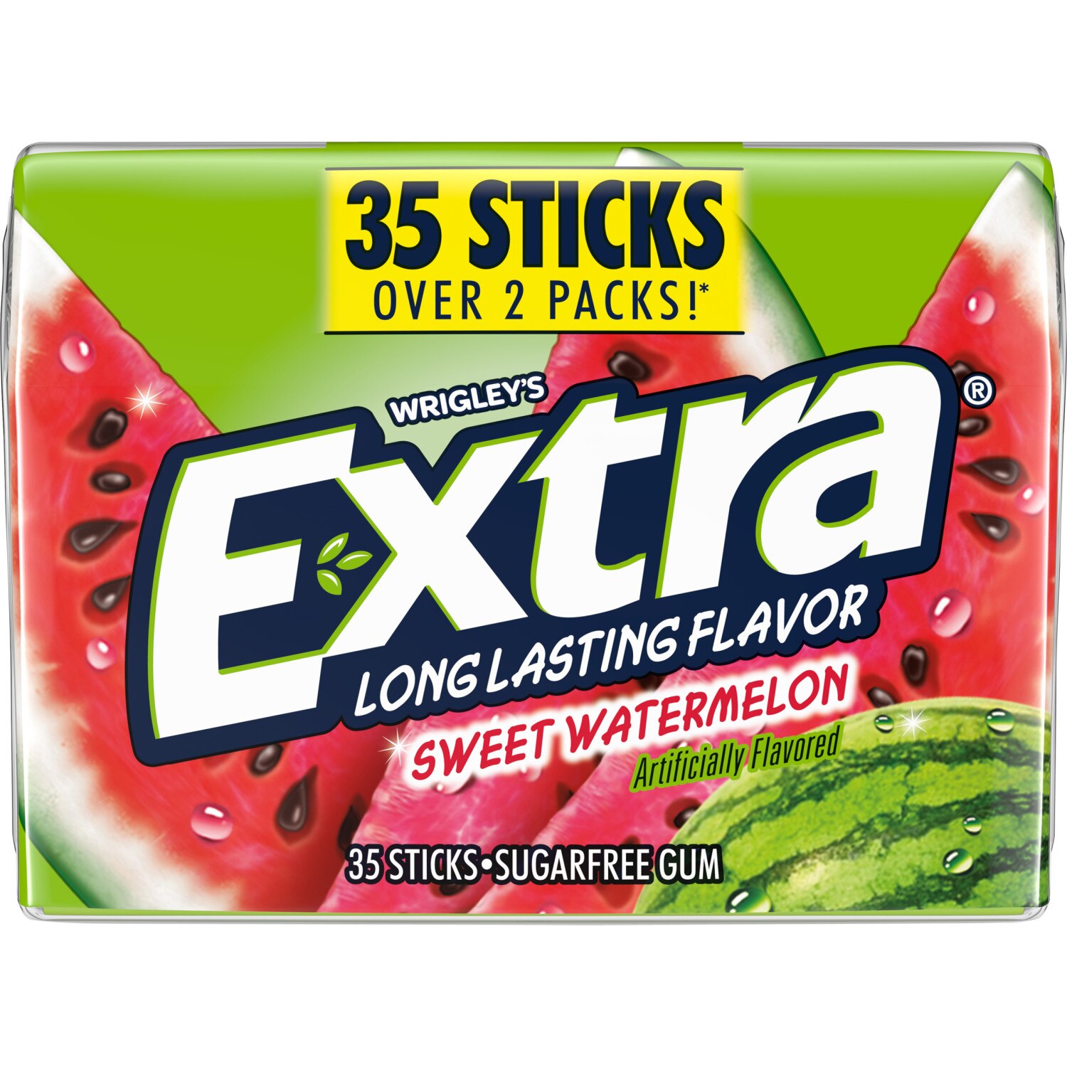 Extra Sweet Watermelon Sugar Free Chewing Gum Mega Pack, 35 ct