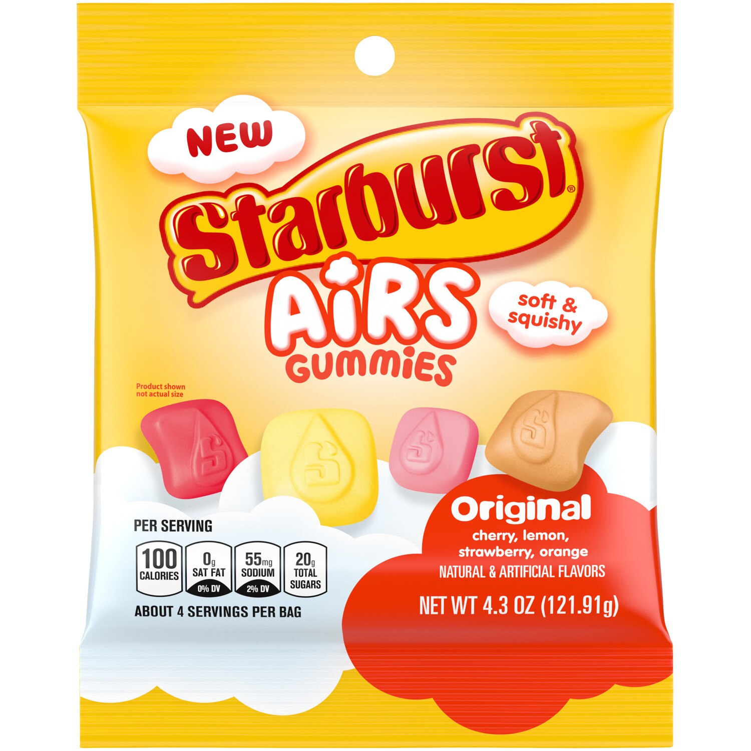 Starburst Airs Original Gummy Candy, 4.3 oz