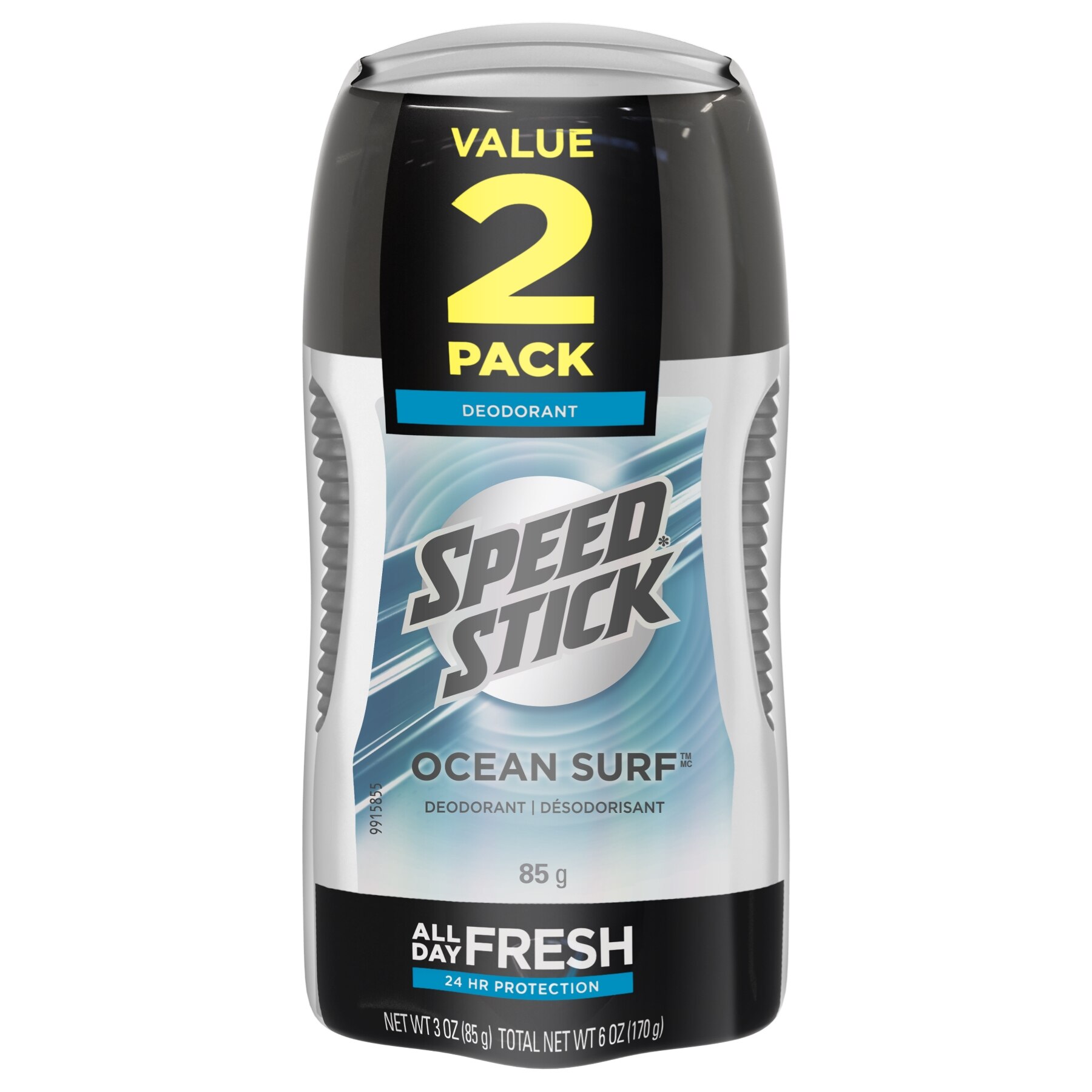 Speed Stick 24-Hour Deodorant Stick, Ocean Surf, 3 OZ, 2 Pack