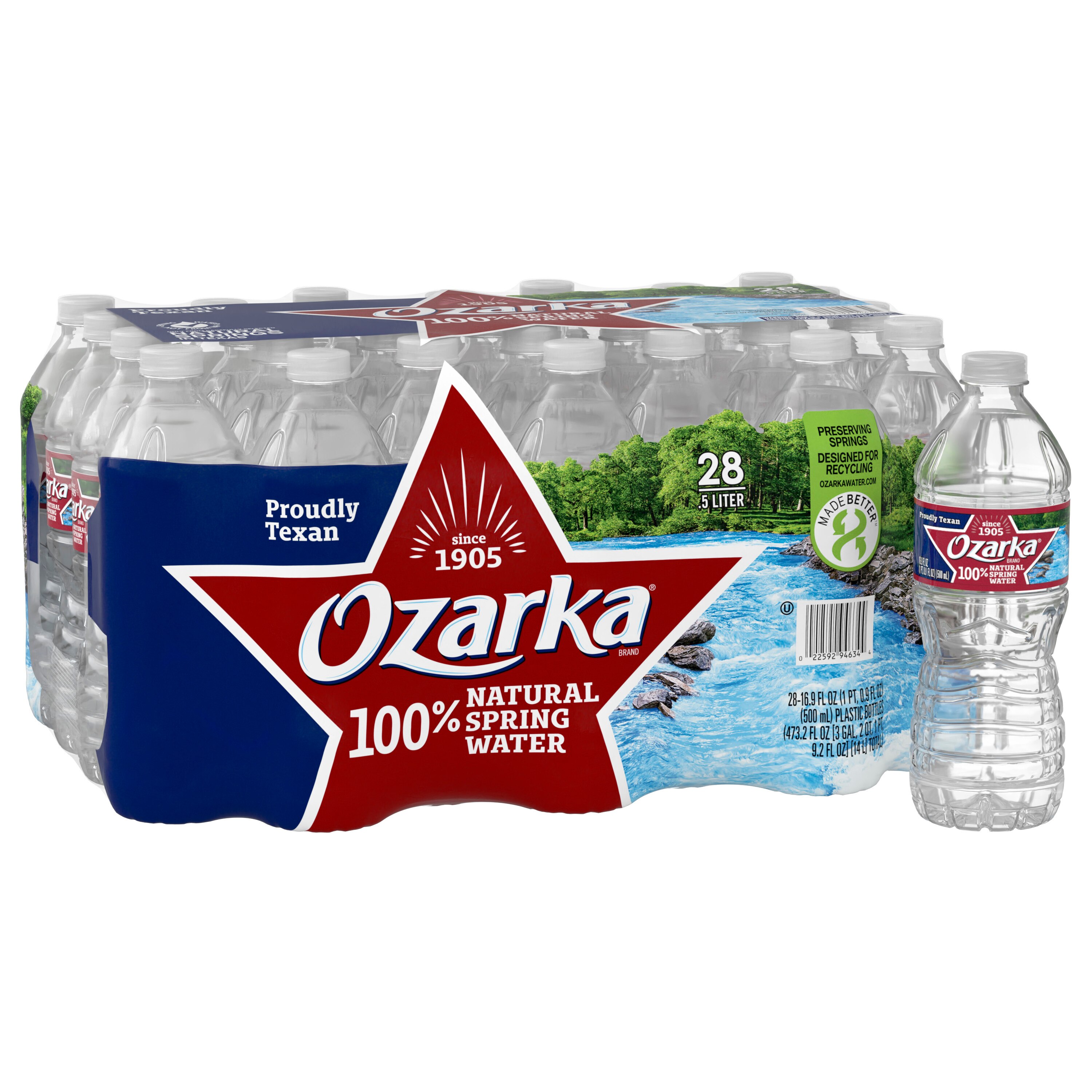 ozarka 100% Natural Spring Water Plastic Bottle